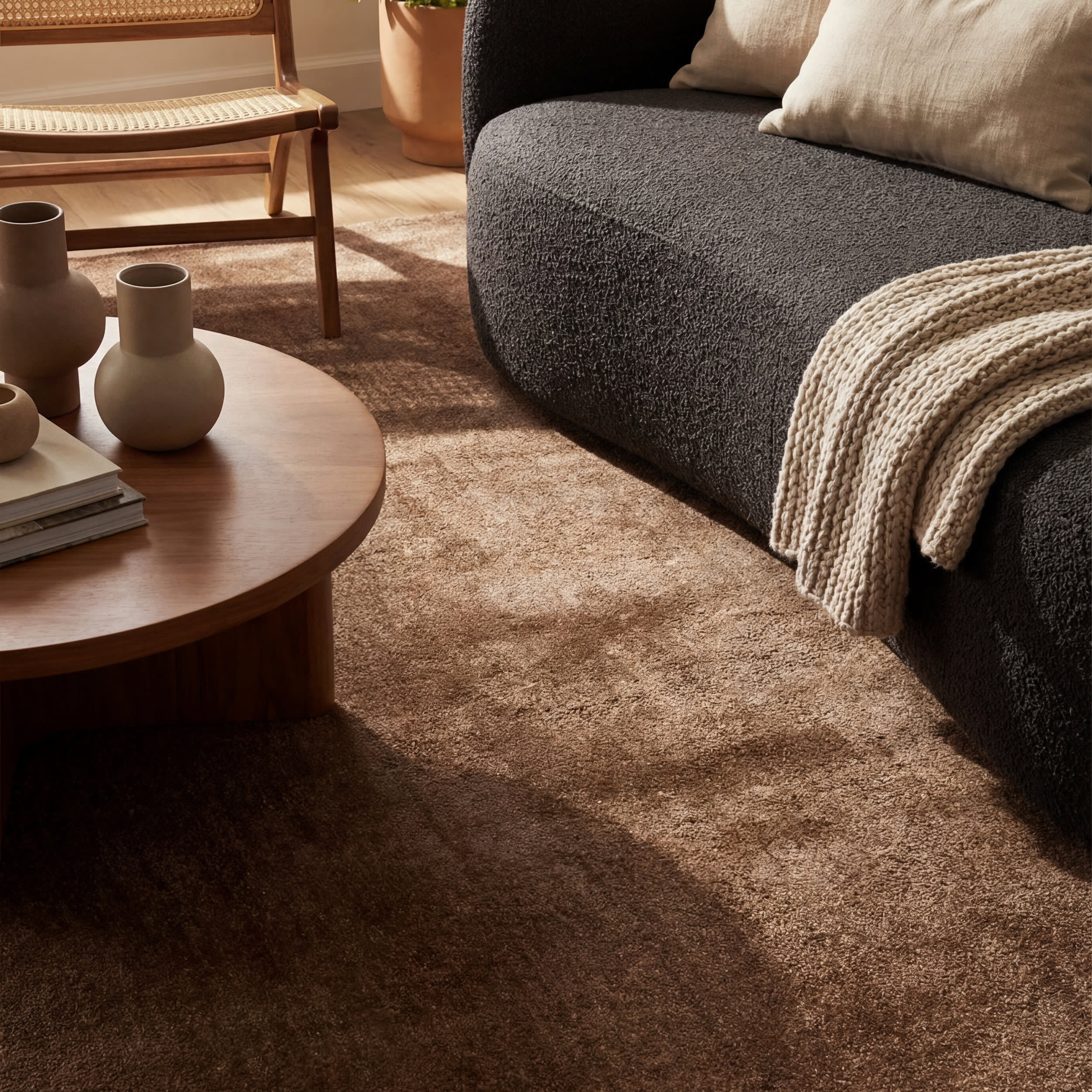 Maru Wool Rug | Mauve Brown - Image 5