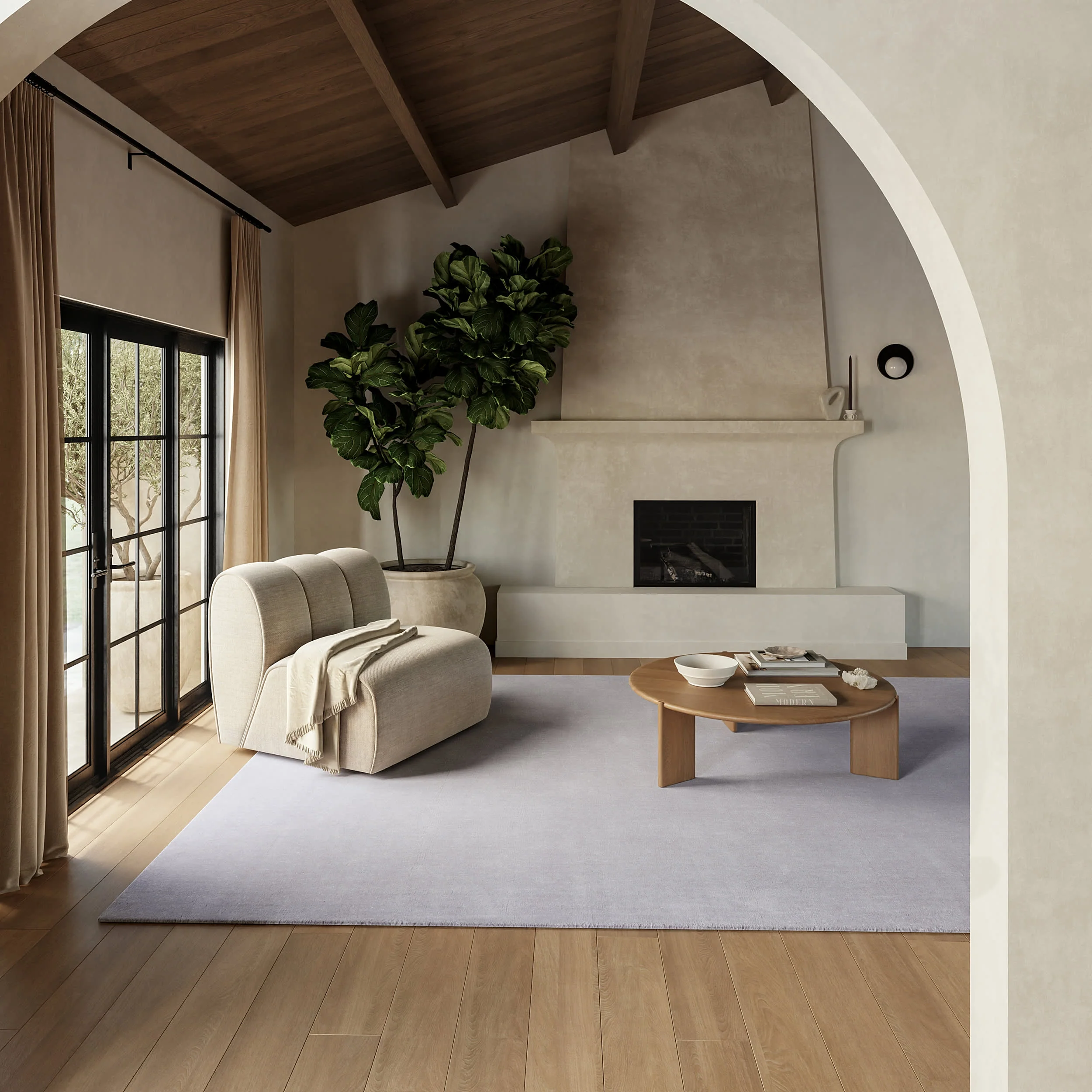 Maru Wool Rug | Silver - Image 2