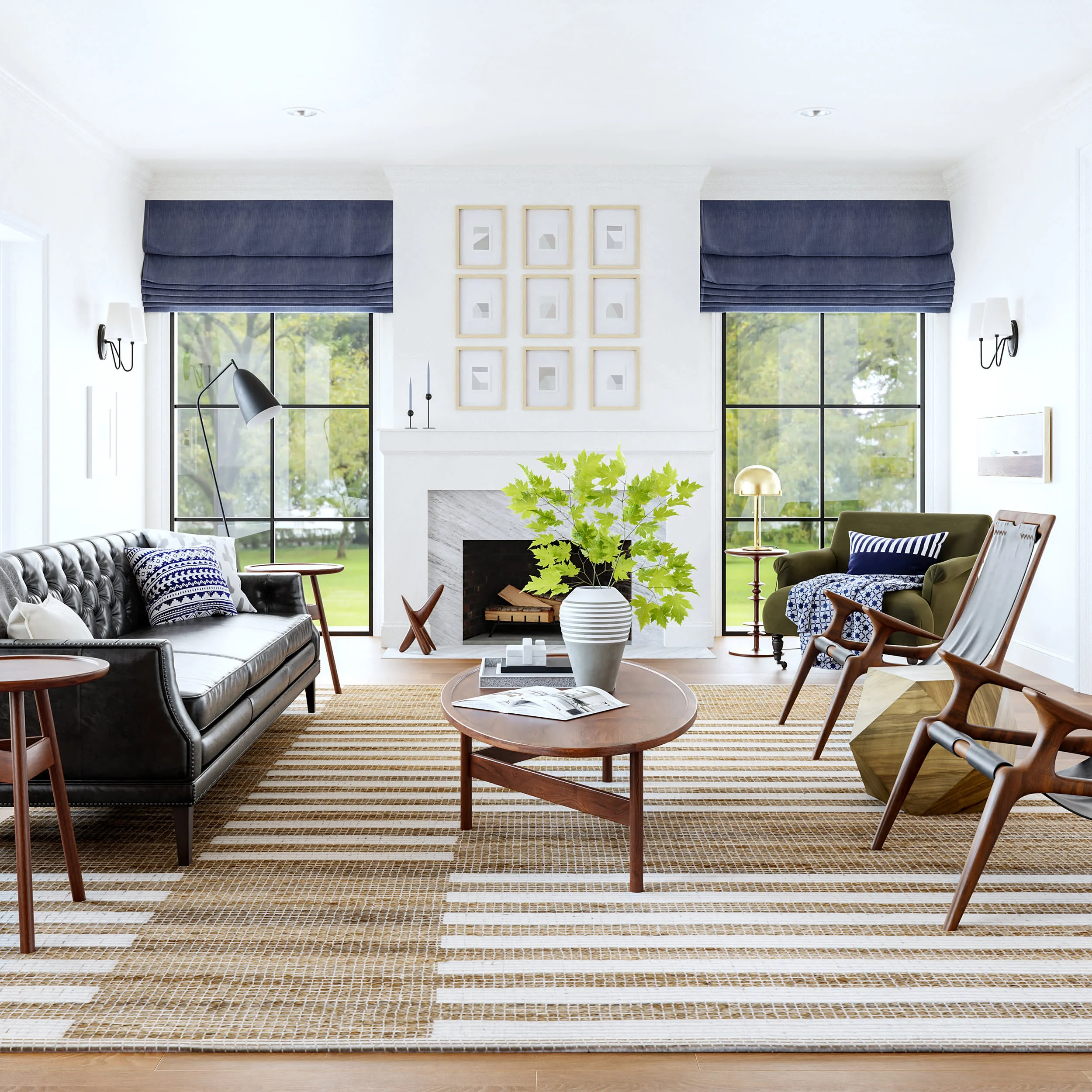 Marybeth Wavering Stripes Rug | Natural - Image 2