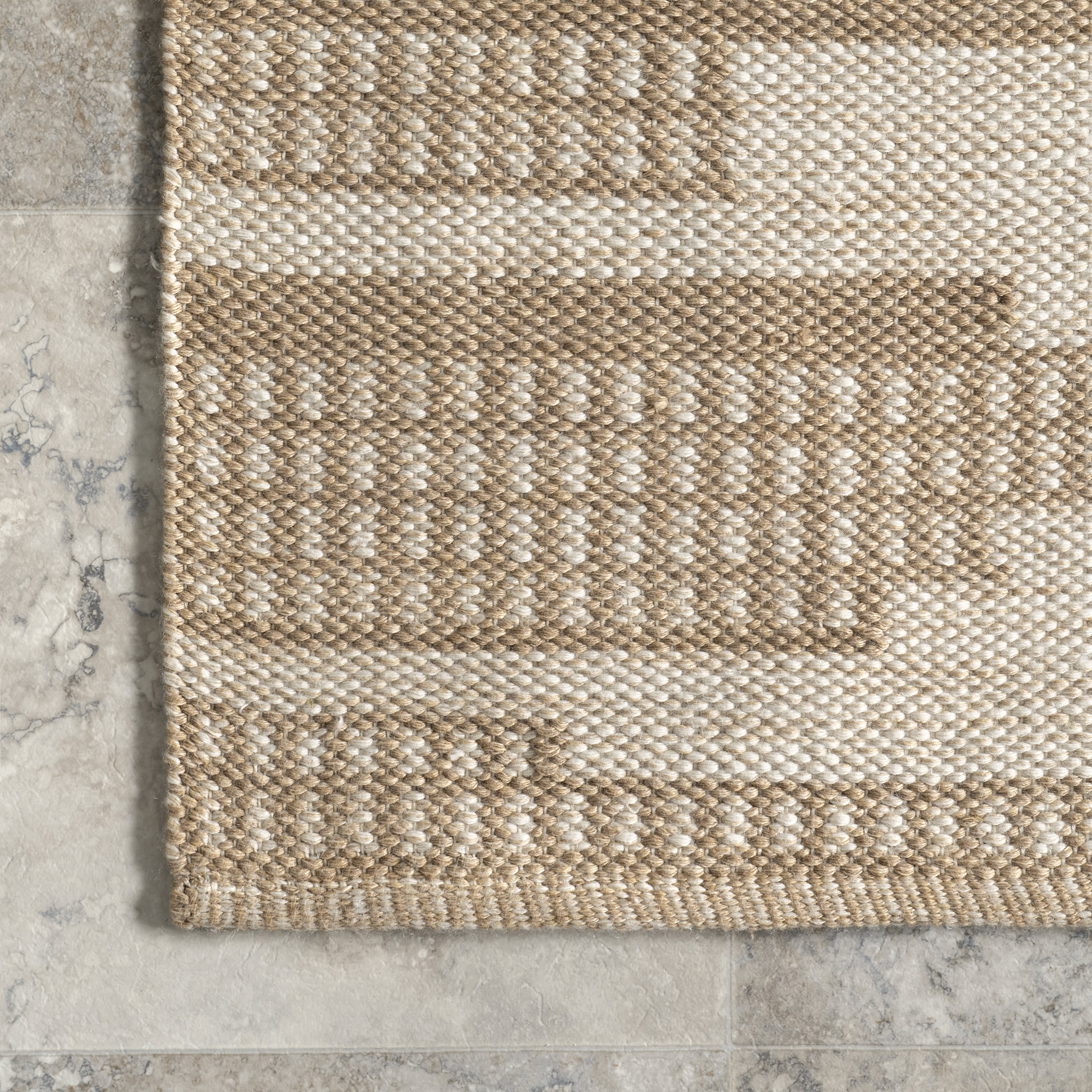 Marysol Indoor/Outdoor Stripes Rug | Beige - Image 3