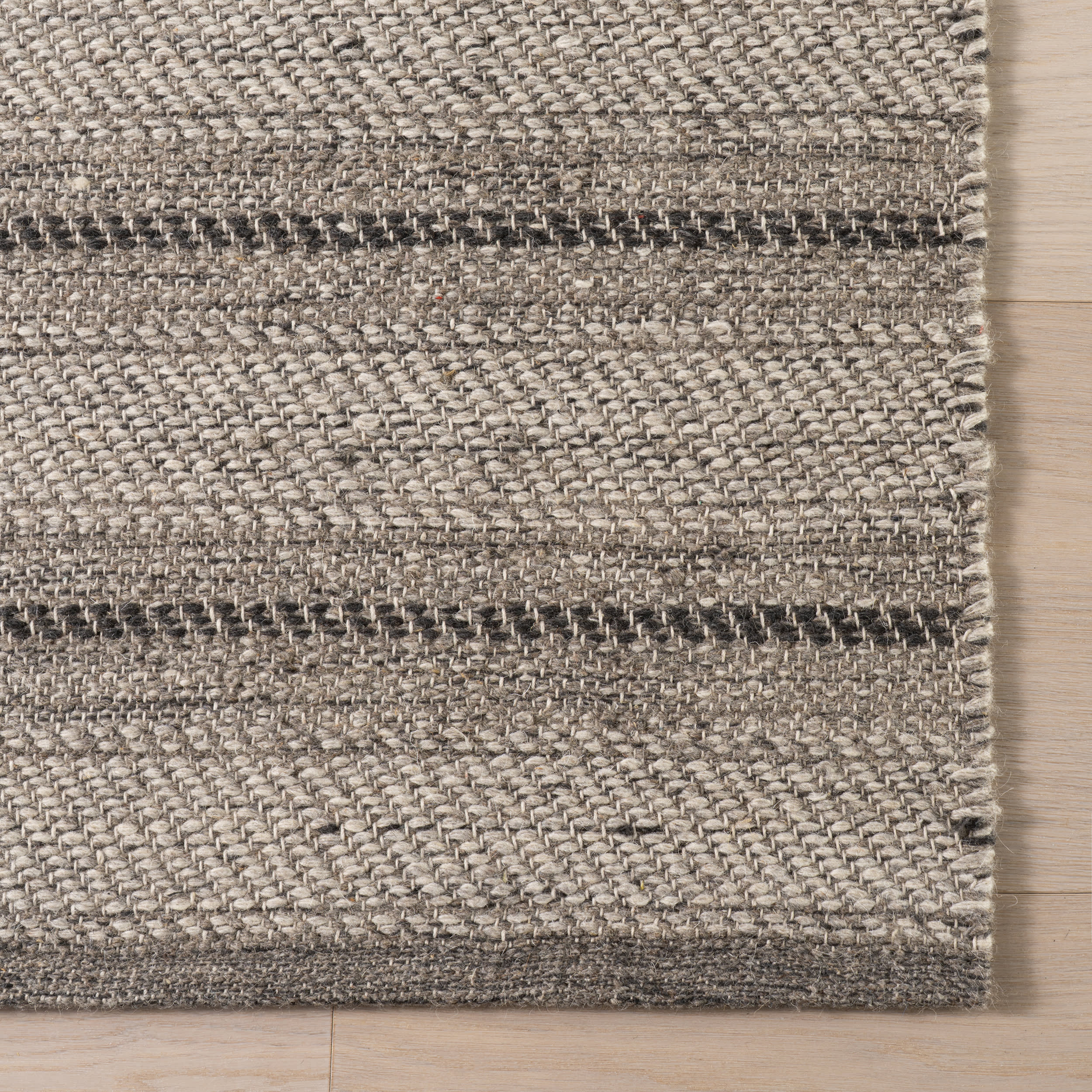 Mateo Striped Wool Cozy Rug by Nate Berkus | Brown - Image 4
