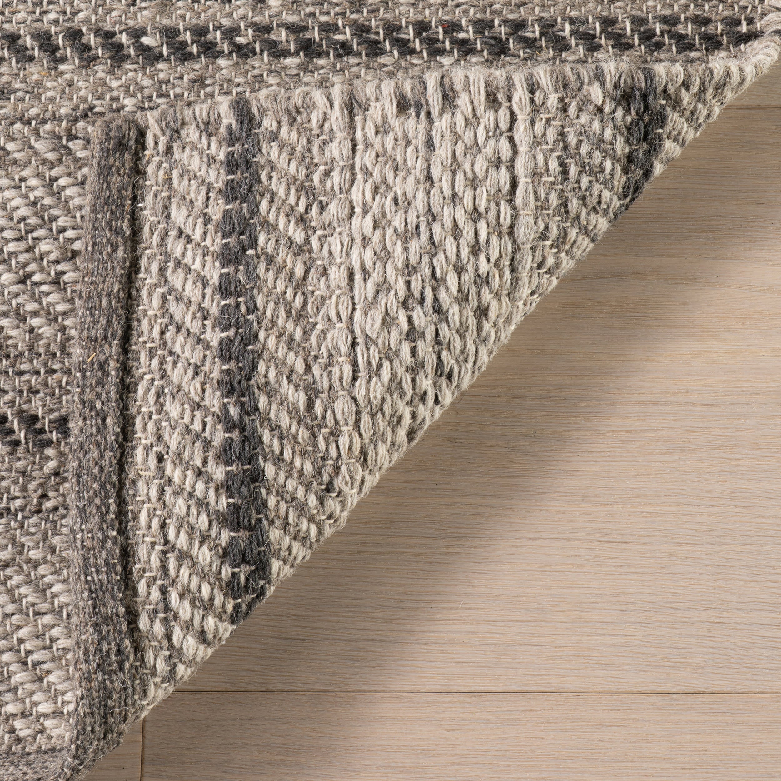 Mateo Striped Wool Cozy Rug by Nate Berkus | Brown - Image 6