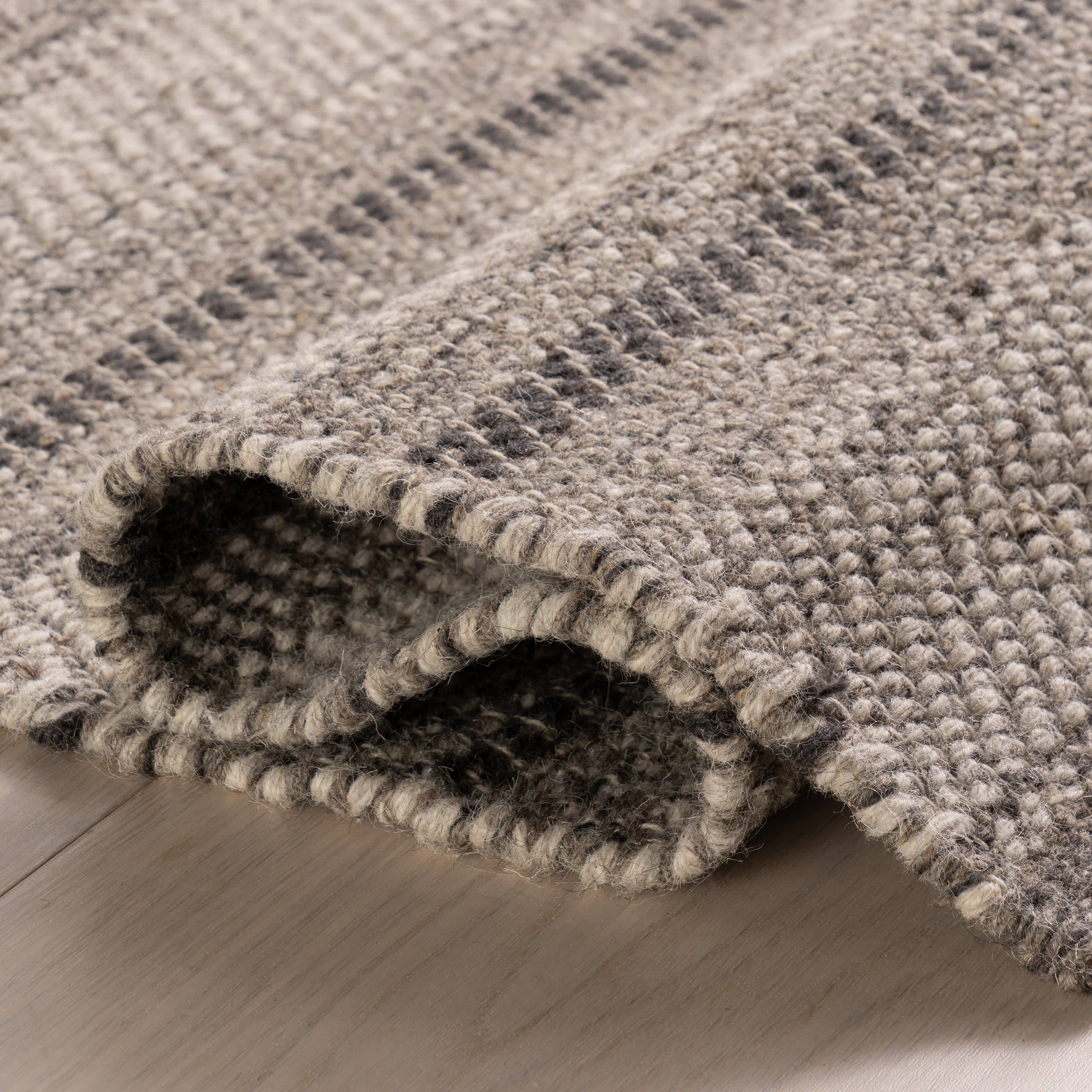 Mateo Striped Wool Cozy Rug by Nate Berkus | Brown - Image 8