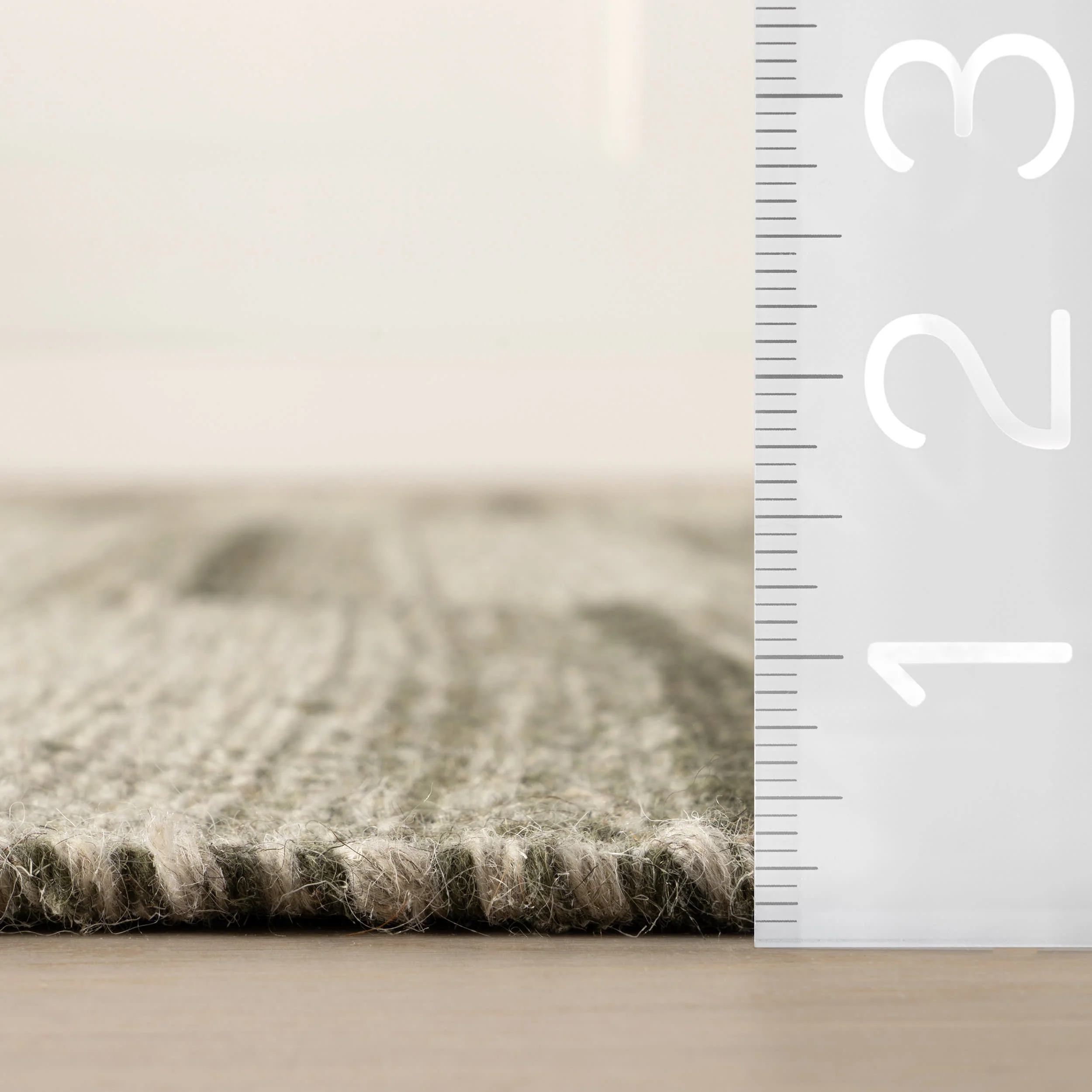 Mateo Striped Wool Cozy Rug by Nate Berkus | Olive - Image 5