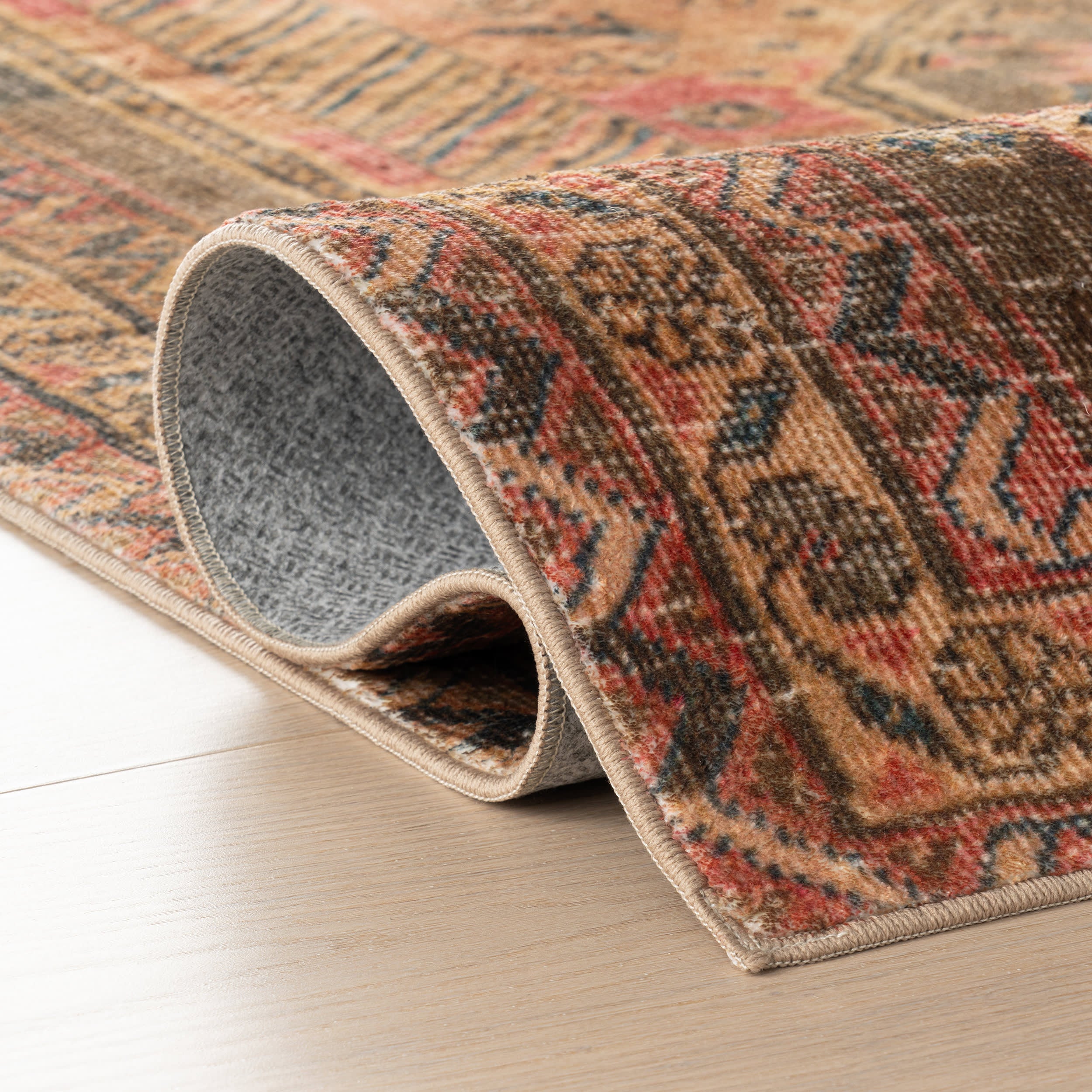 Matil Medallion Washable Rug | Golden - Image 10