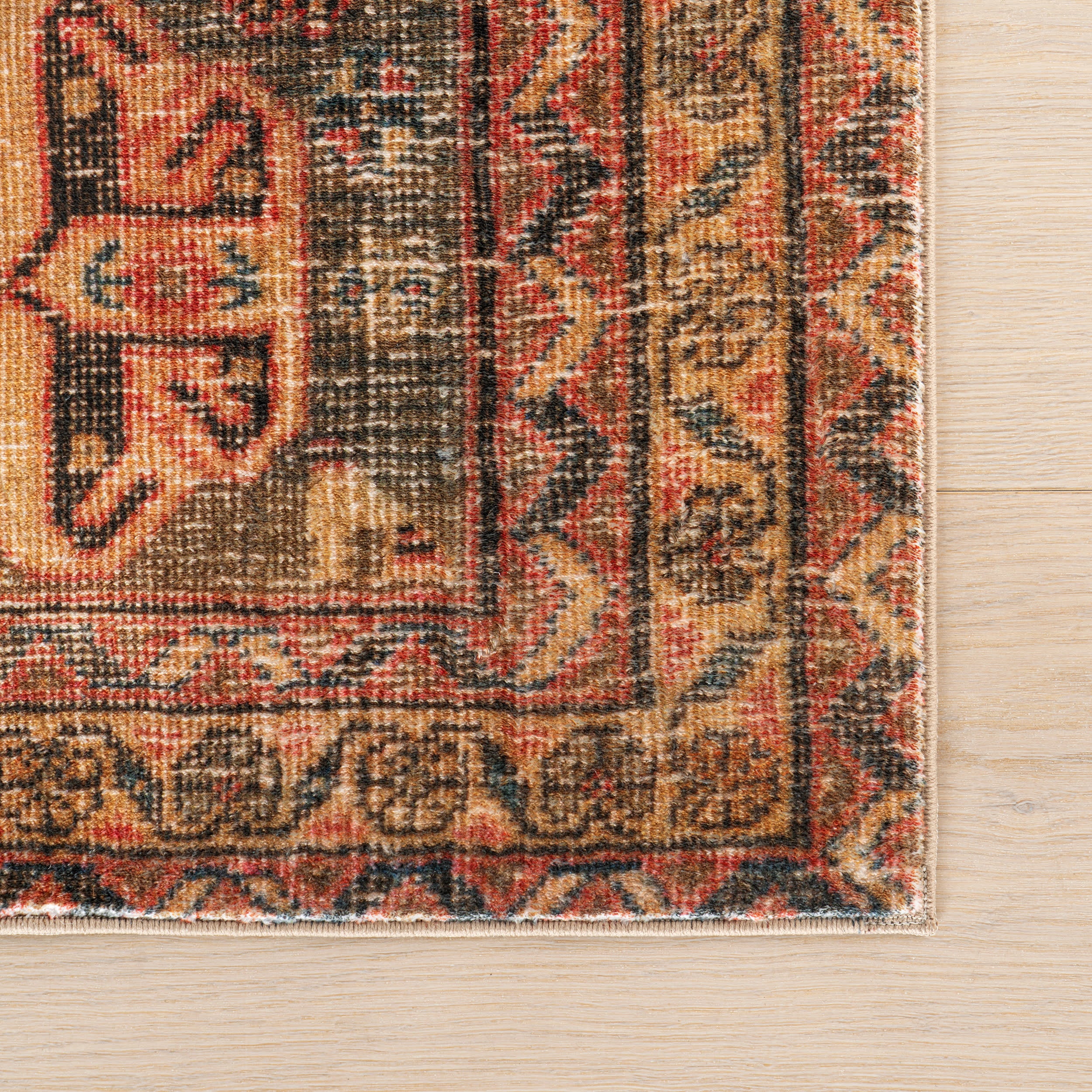 Matil Medallion Washable Rug | Golden - Image 4