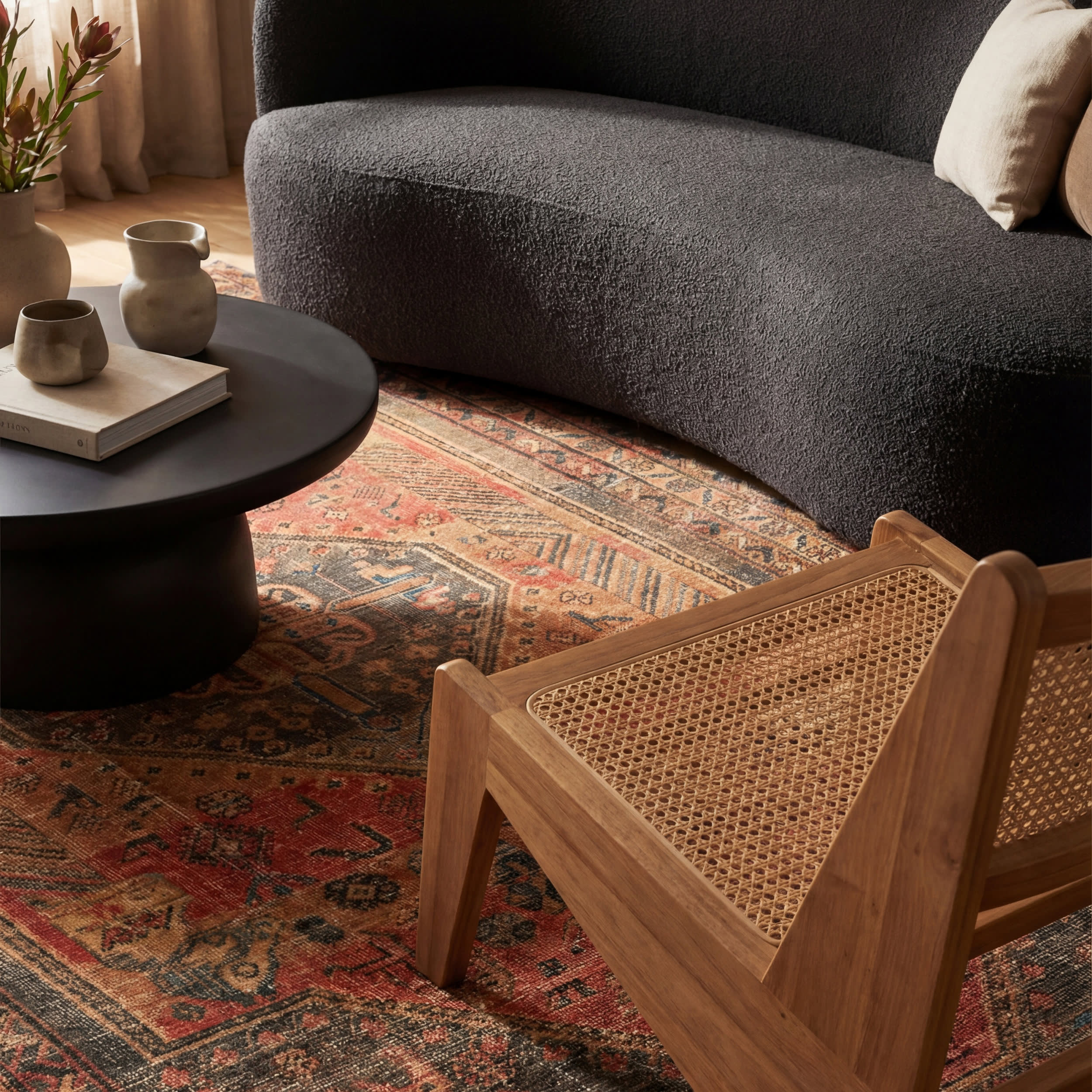 Matil Medallion Washable Rug | Golden - Image 5