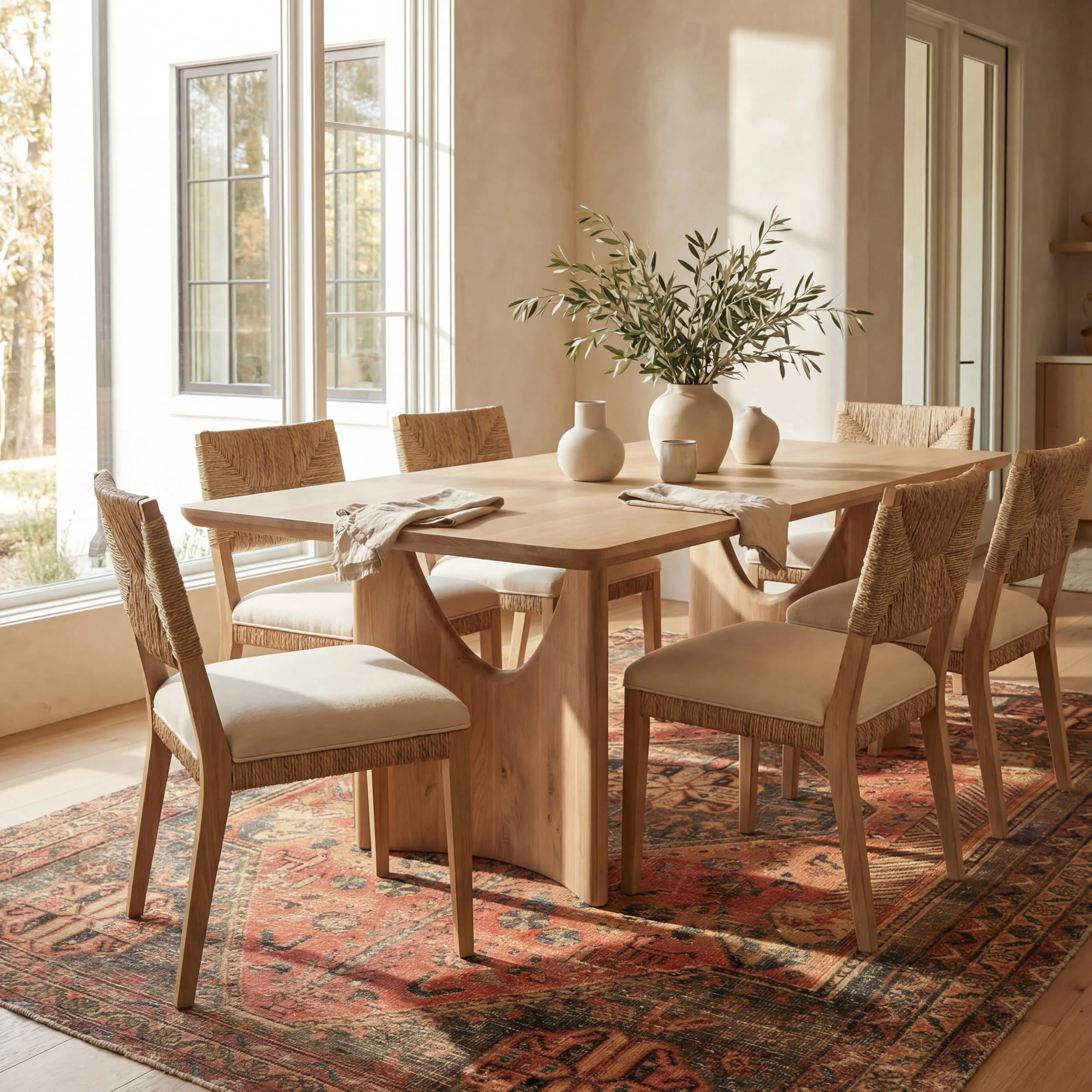 Matil Medallion Washable Rug | Golden - Image 7
