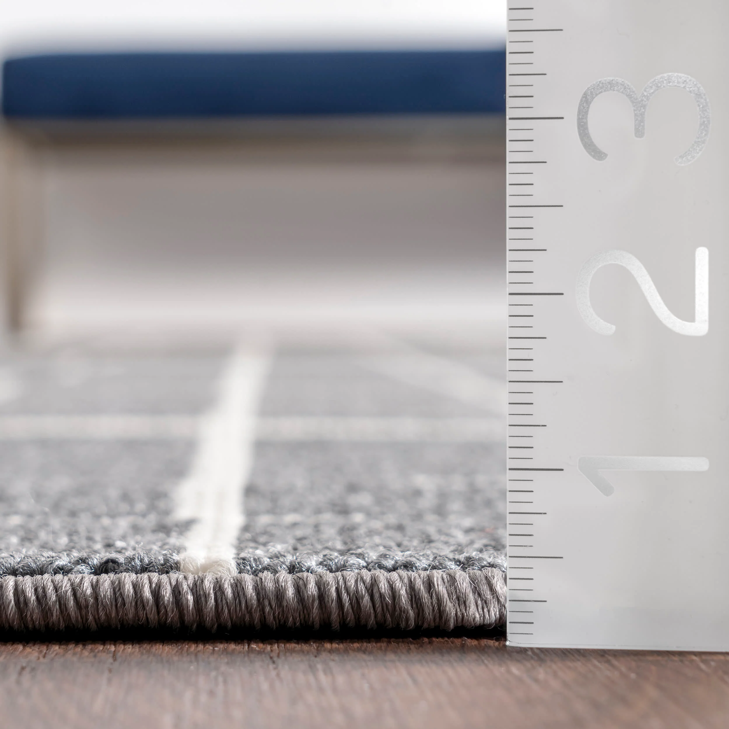 Matilda Modern Crosshatch Rug | Grey - Image 5