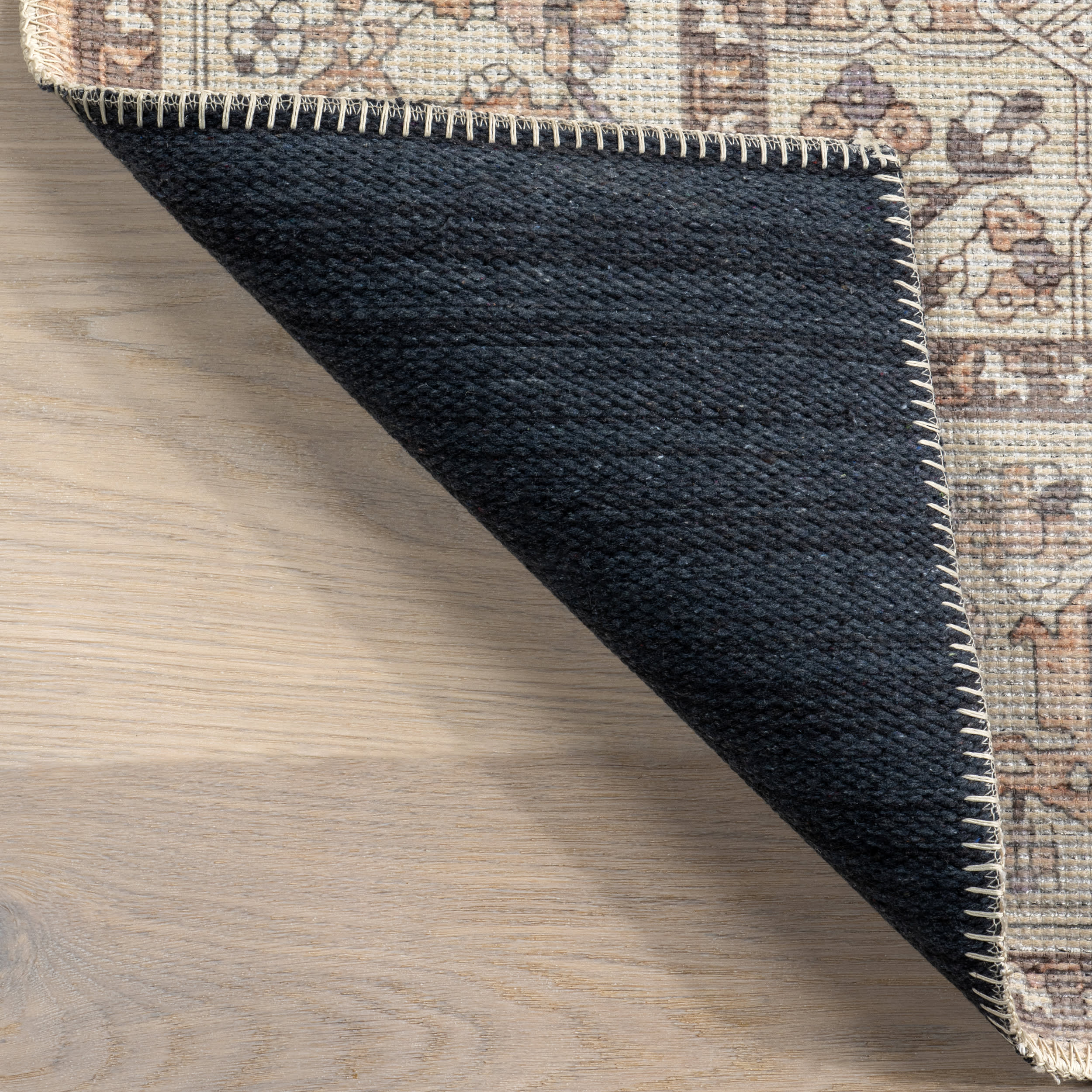 Mattie Medallion Washable Rug | Beige - Image 7