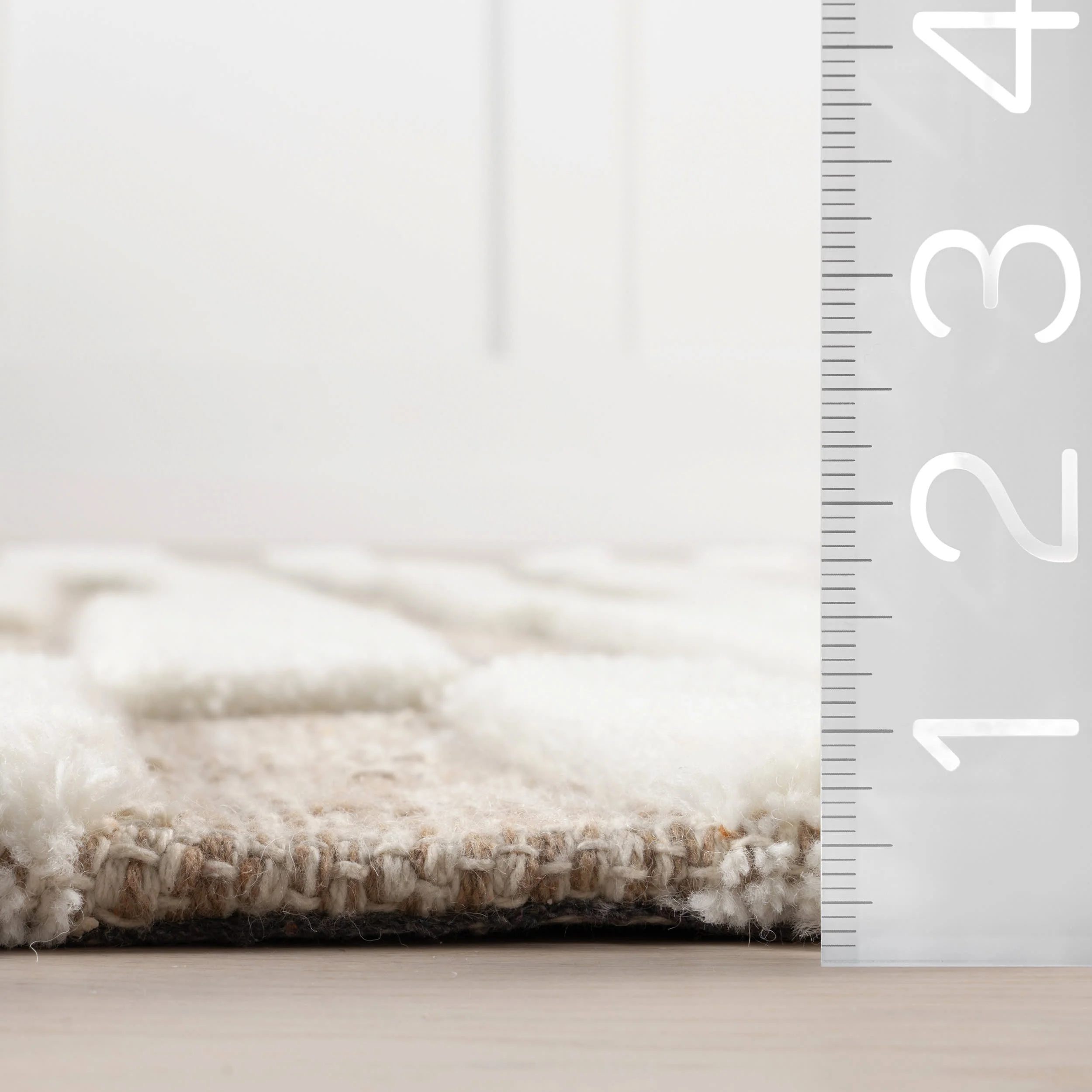 Maui Broken Stripe New Zealand Wool Rug | Ivory - Image 5