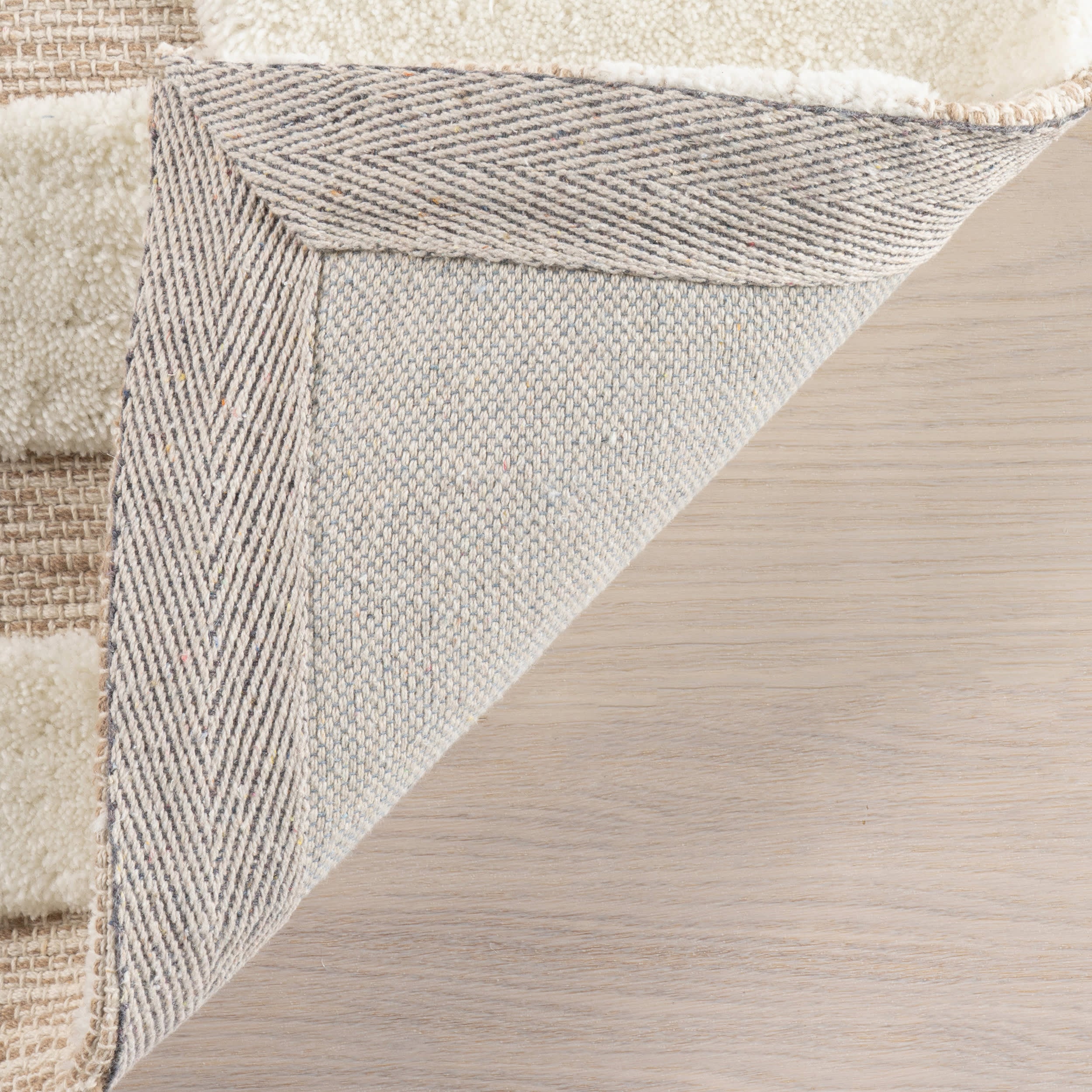 Maui Broken Stripe New Zealand Wool Rug | Ivory - Image 6