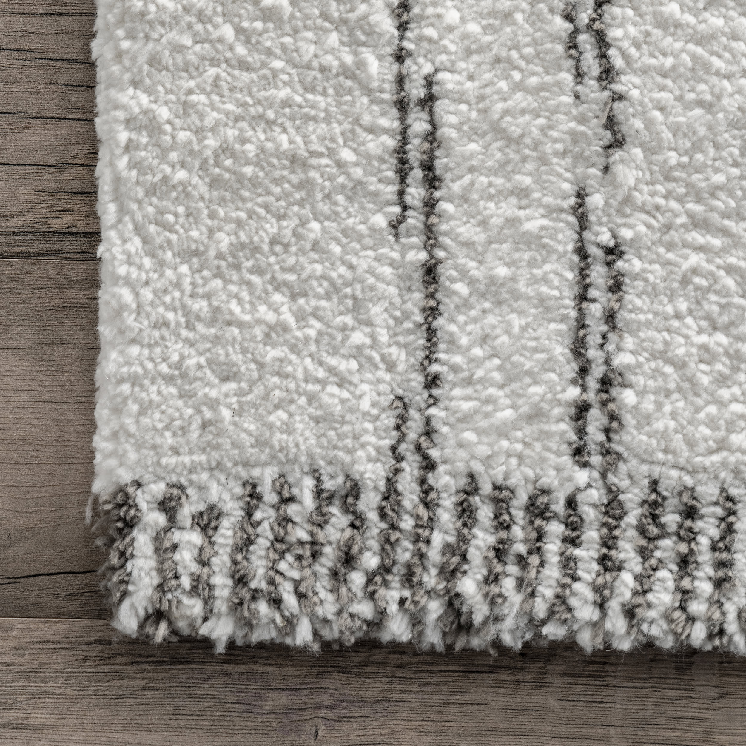 Maureen Casual Striped Rug | Ivory - Image 3