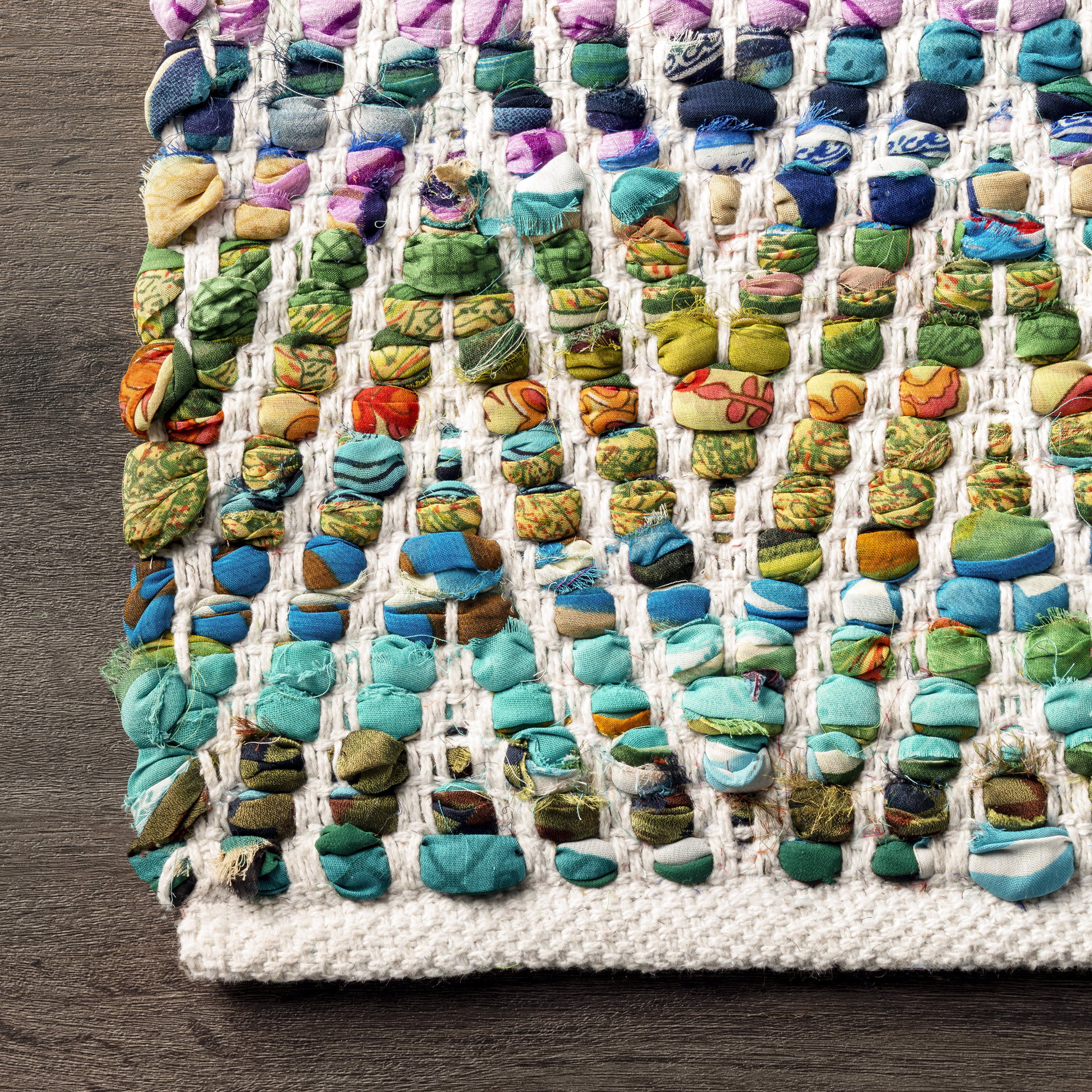 Maxine Chromatic Chevron Rug | Green - Image 3
