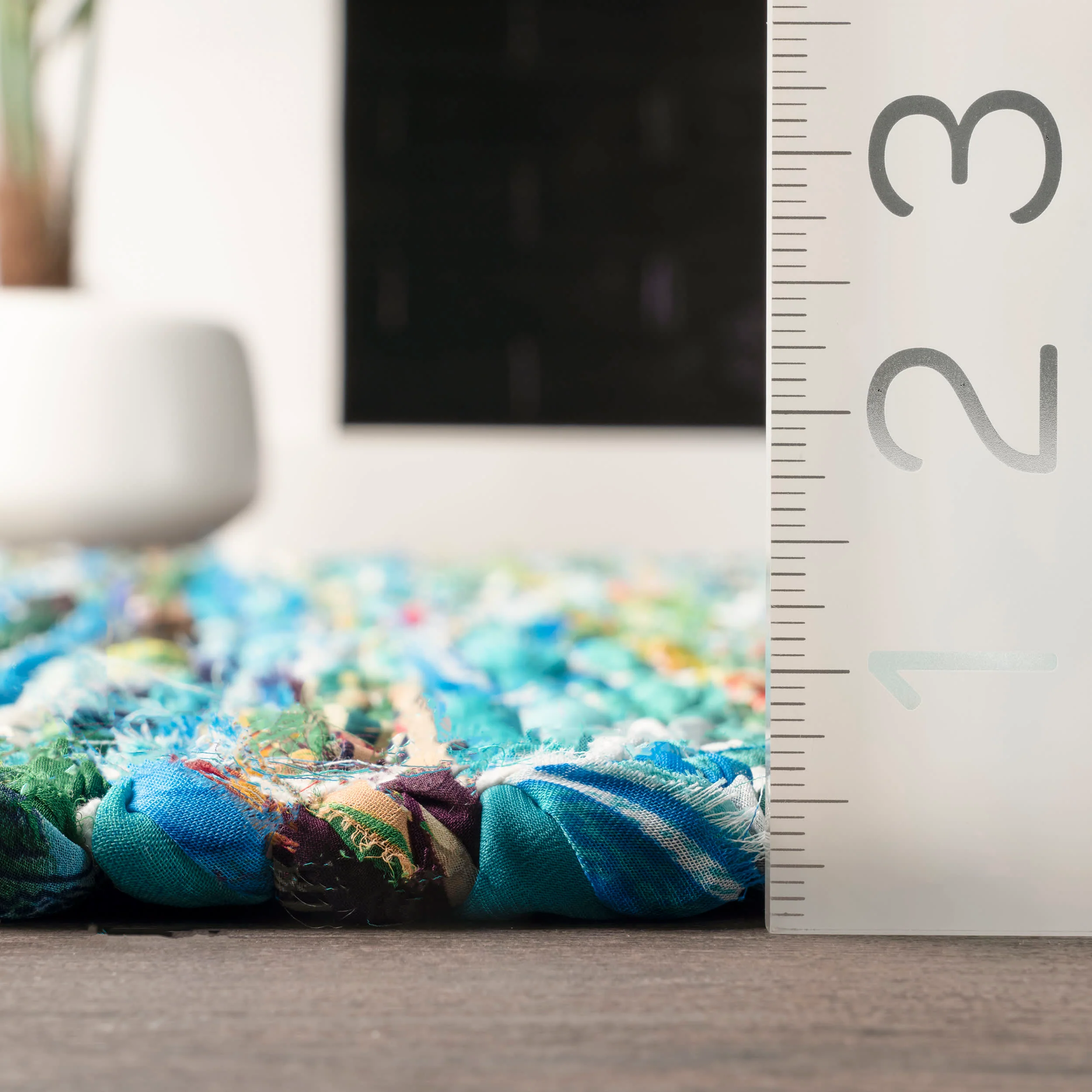 Maxine Chromatic Chevron Rug | Green - Image 5