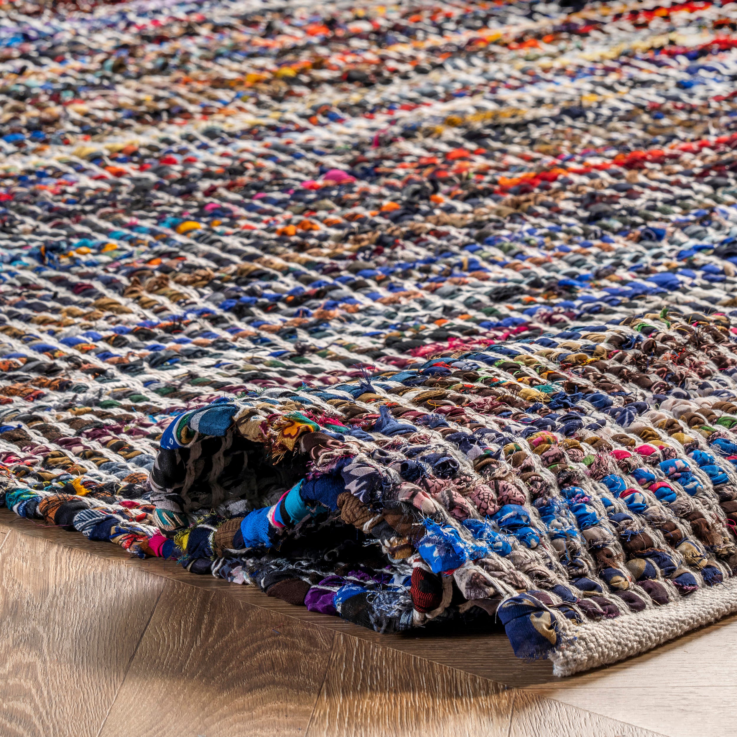 Maxine Chromatic Chevron Rug | Indigo - Image 2