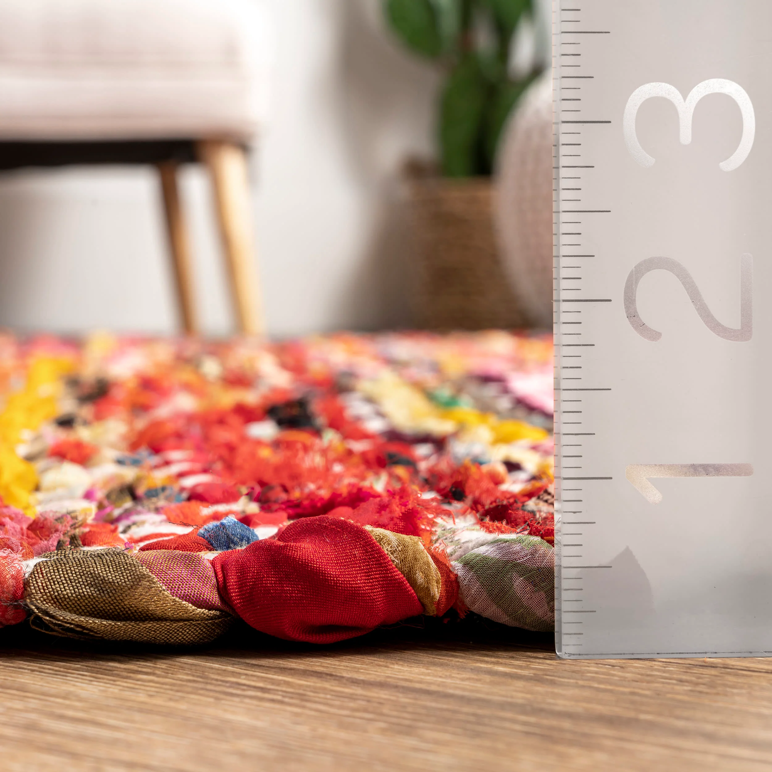 Maxine Chromatic Chevron Rug | Magenta - Image 5