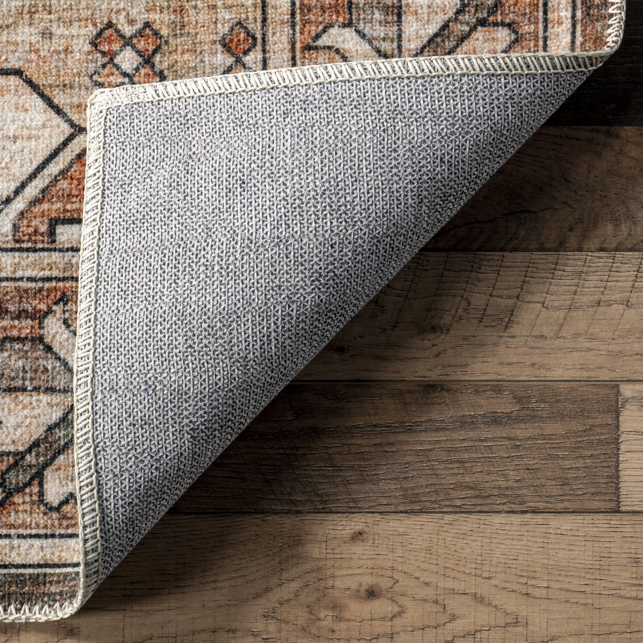 Maye Persian Washable Rug | Brown - Image 6
