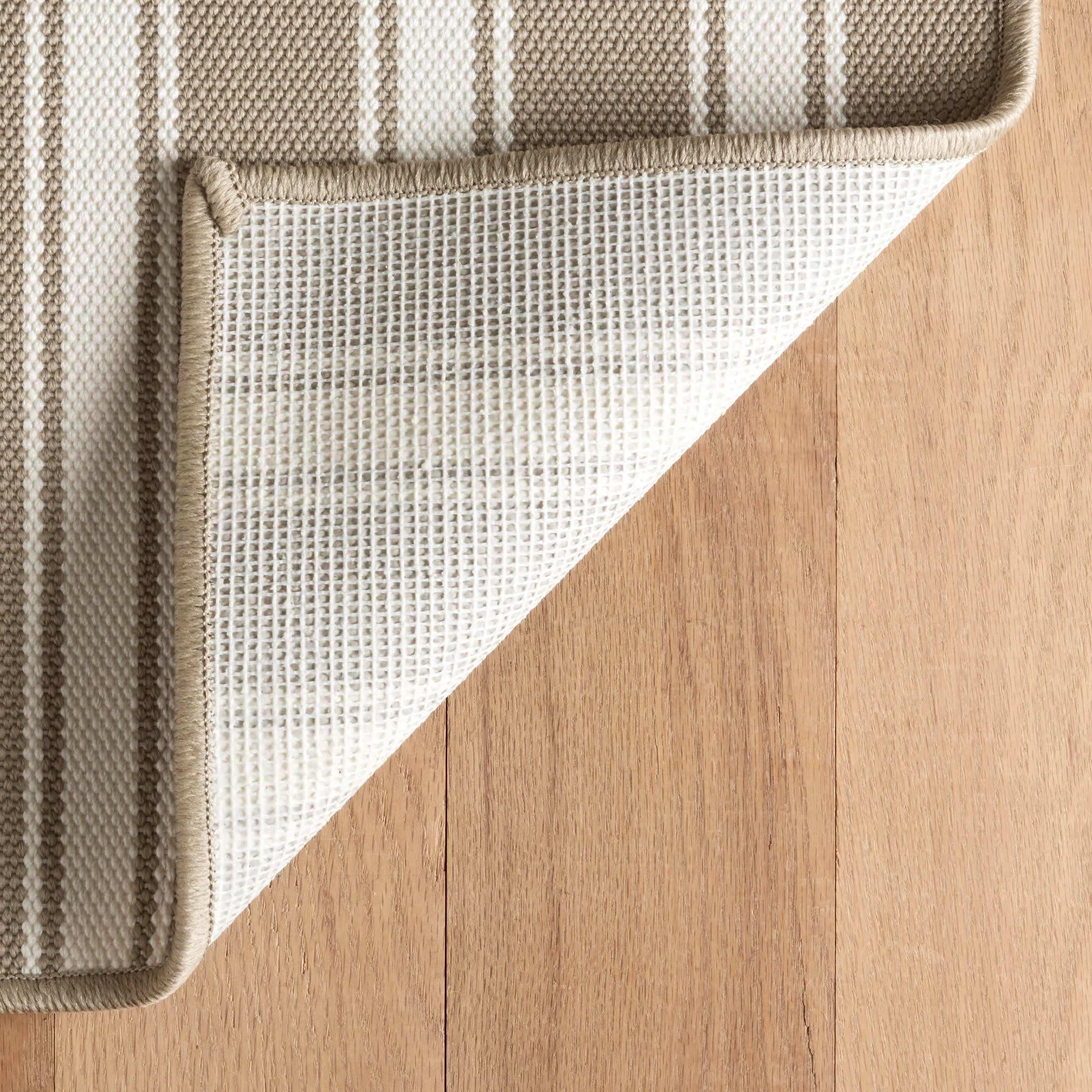 Maysville Stripe Woven Indoor/Outdoor Custom Rug | Khaki - Image 6