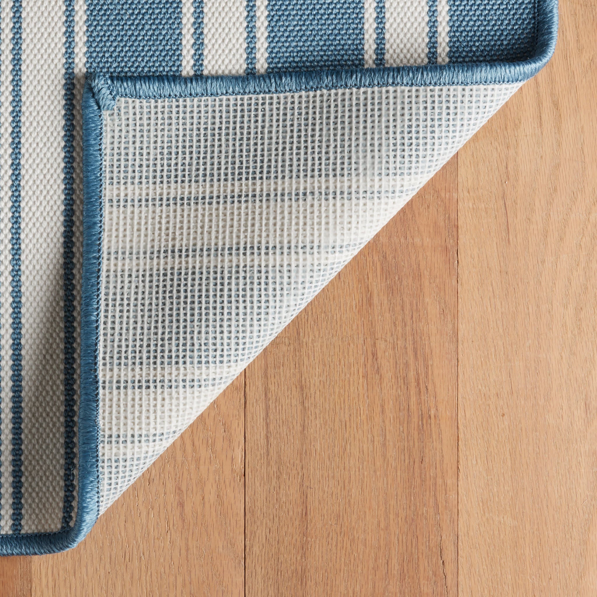 Maysville Stripe Woven Indoor/Outdoor Custom Rug | Slate - Image 6