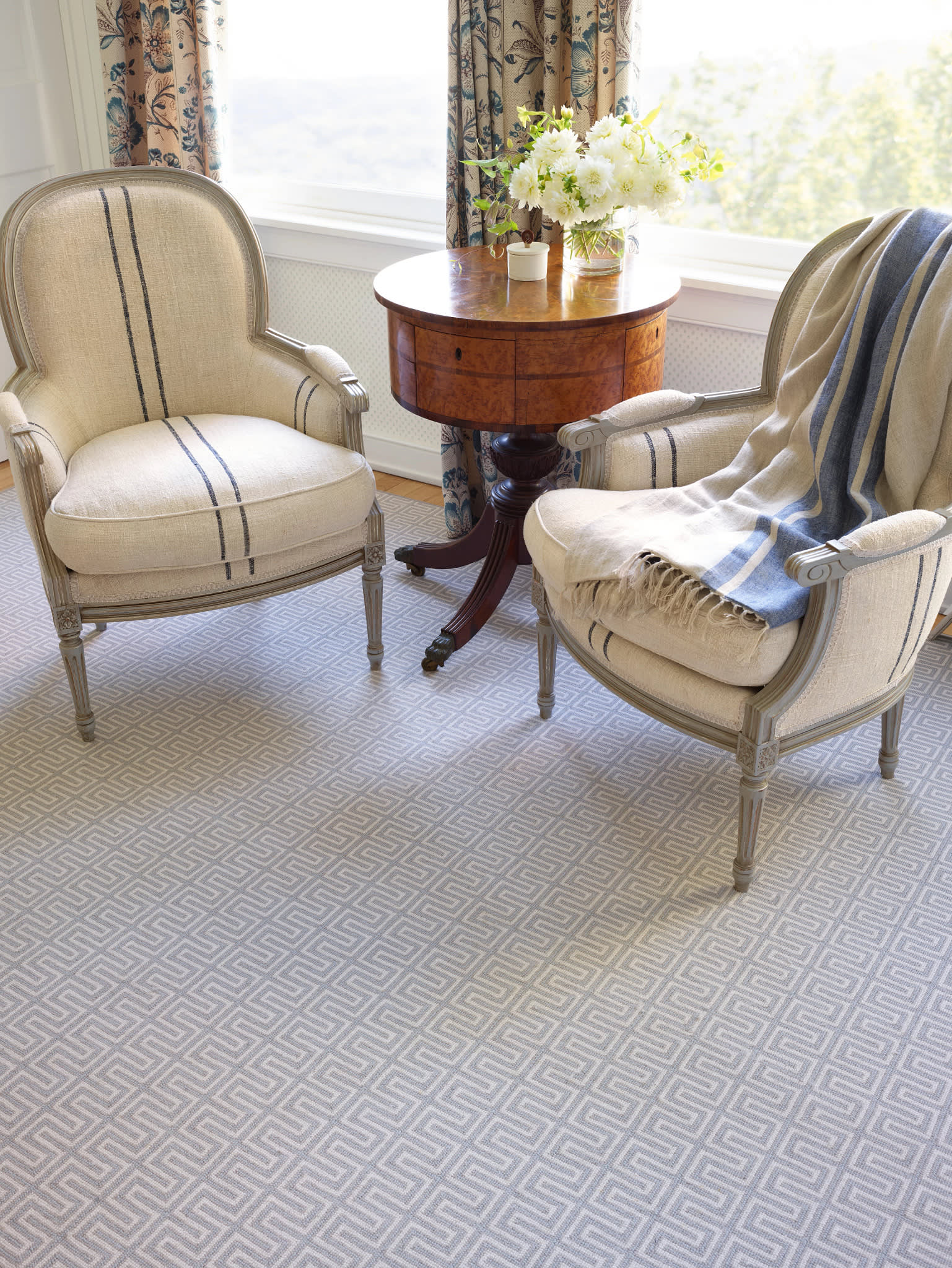 Maze Woven Wool Custom Rug | Platinum - Image 2