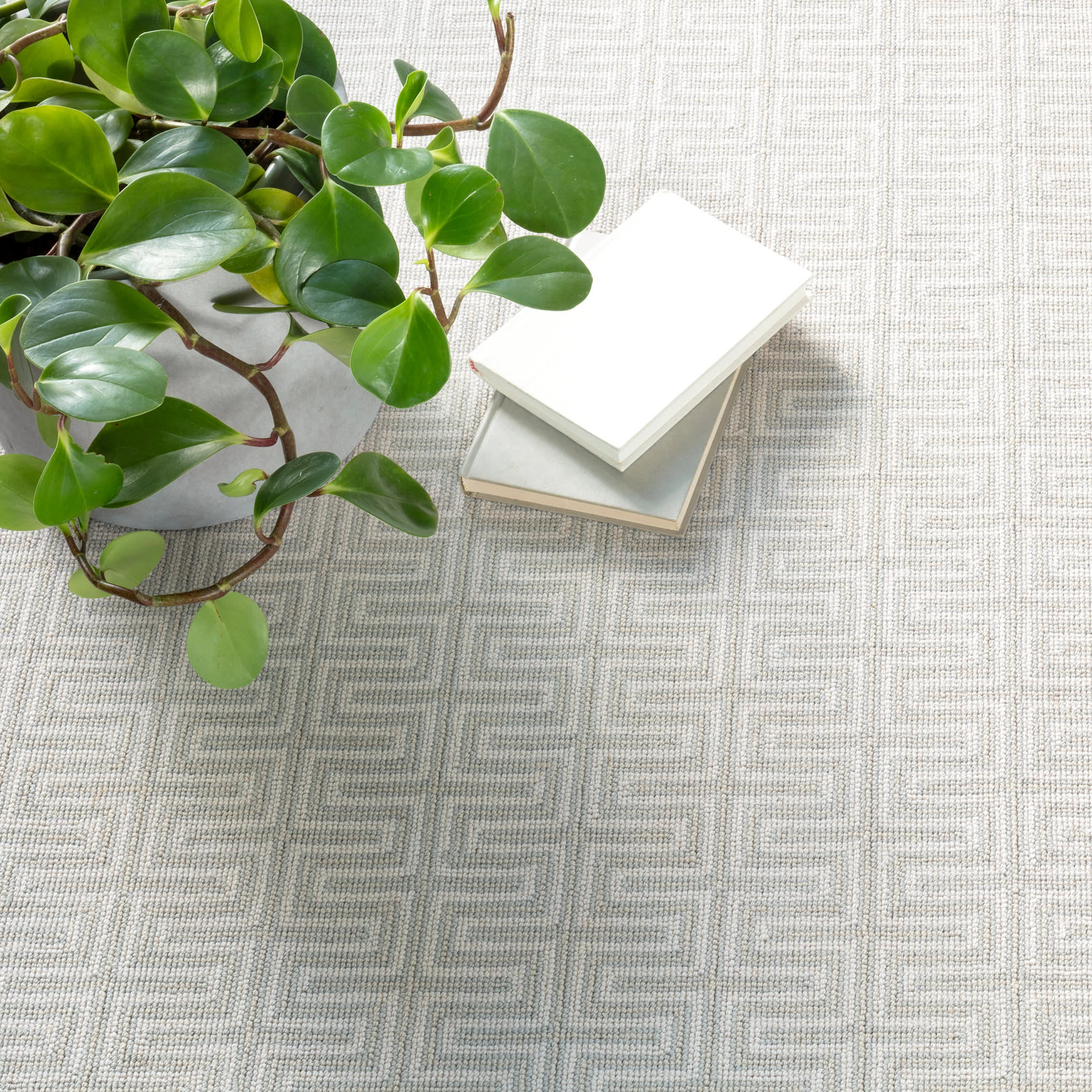 Maze Woven Wool Custom Rug | Platinum - Image 3