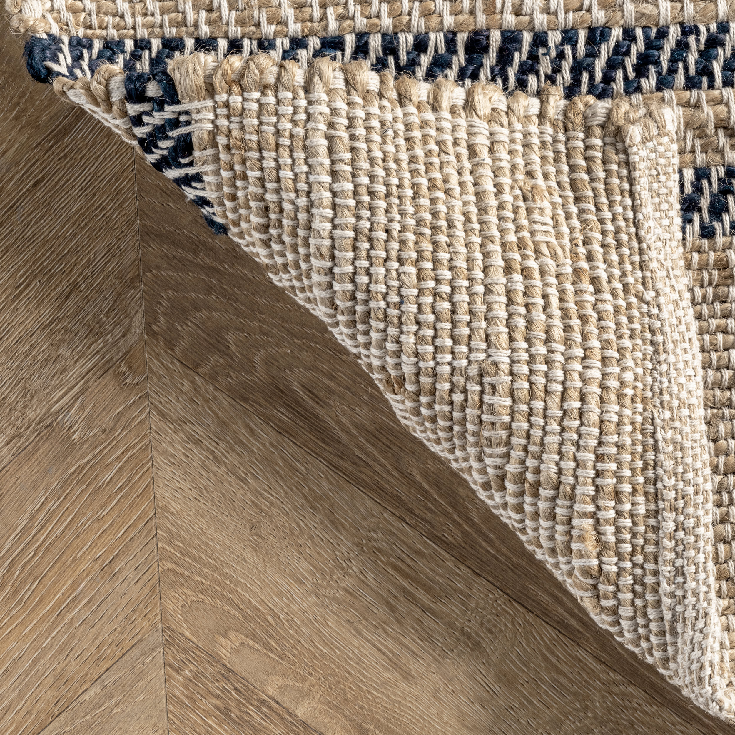 Meadow Striped Jute Flatweave Rug | Natural - Image 5