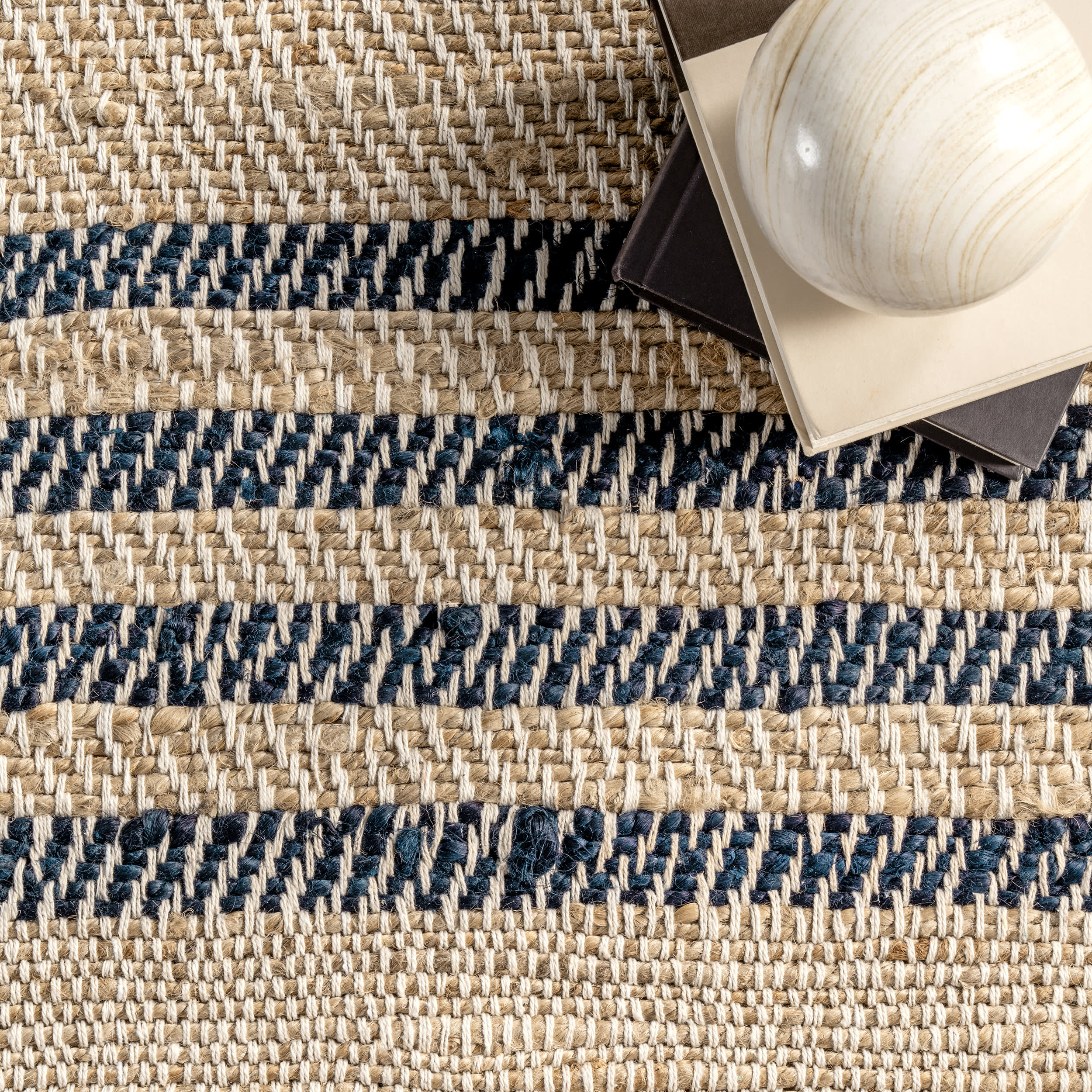 Meadow Striped Jute Flatweave Rug | Natural - Image 6