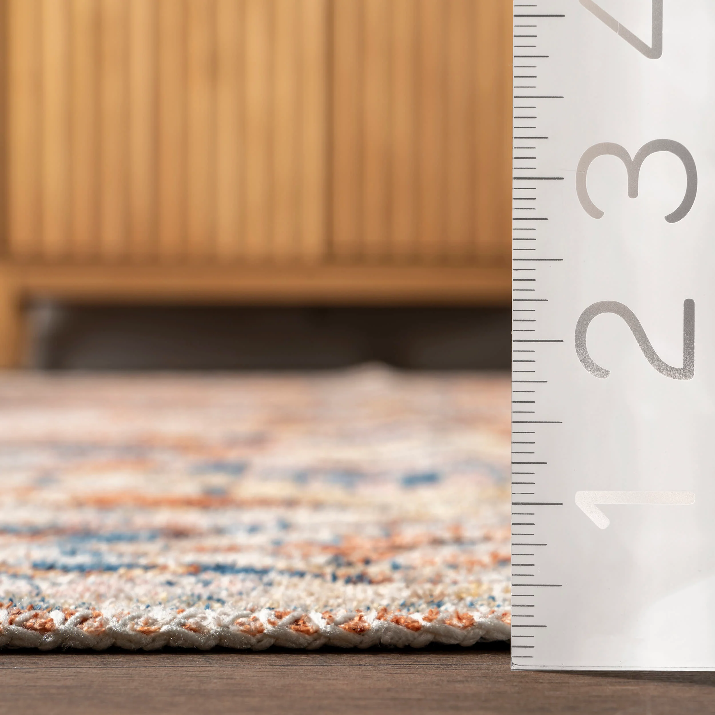 Meaghan Fading Persian Washable Rug | Rust - Image 5