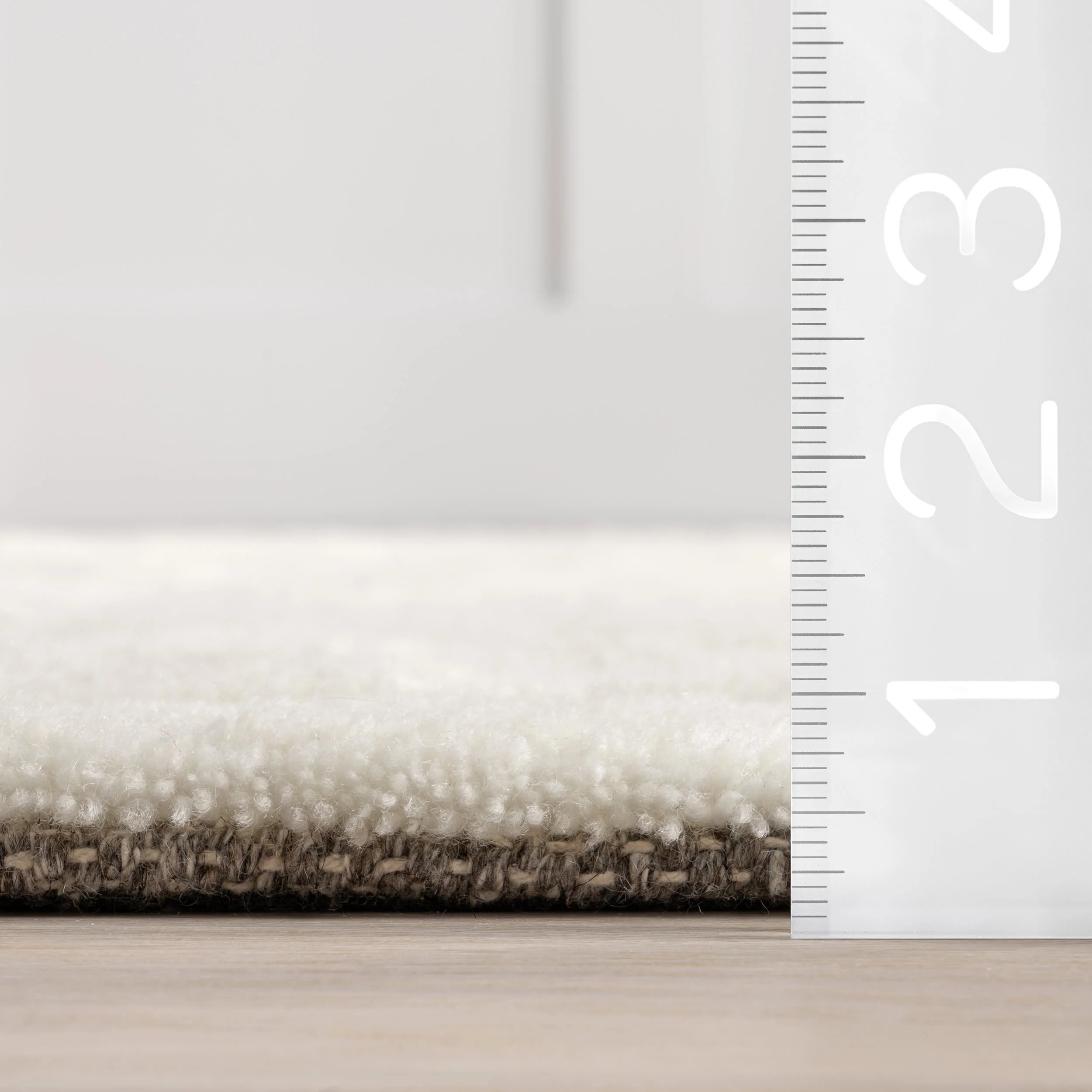 Meara Hand Tufted Broken Lines New Zealand Wool Rug | Off White - Image 5