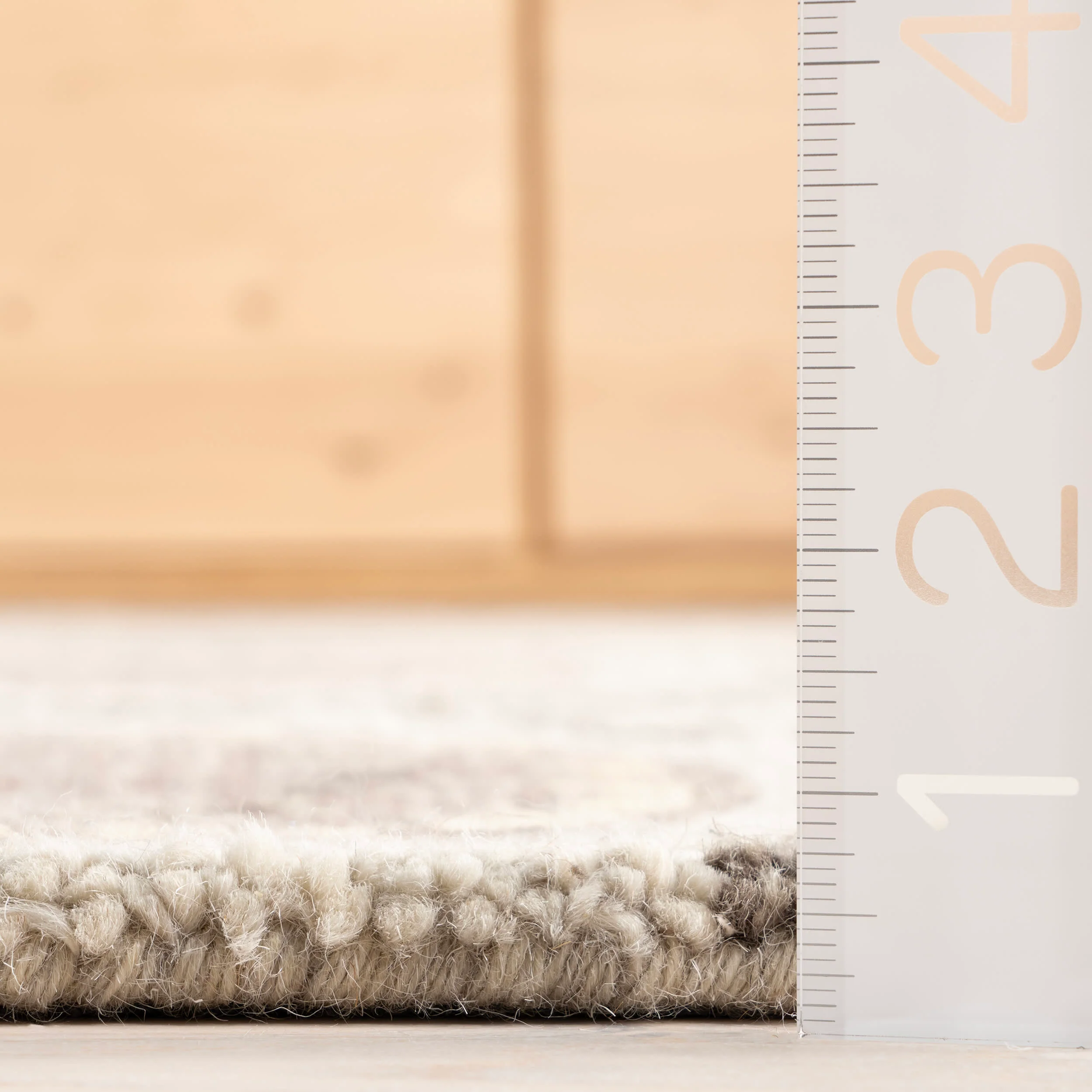 Medallion Hand Tufted Wool Rug | Grey - Image 5