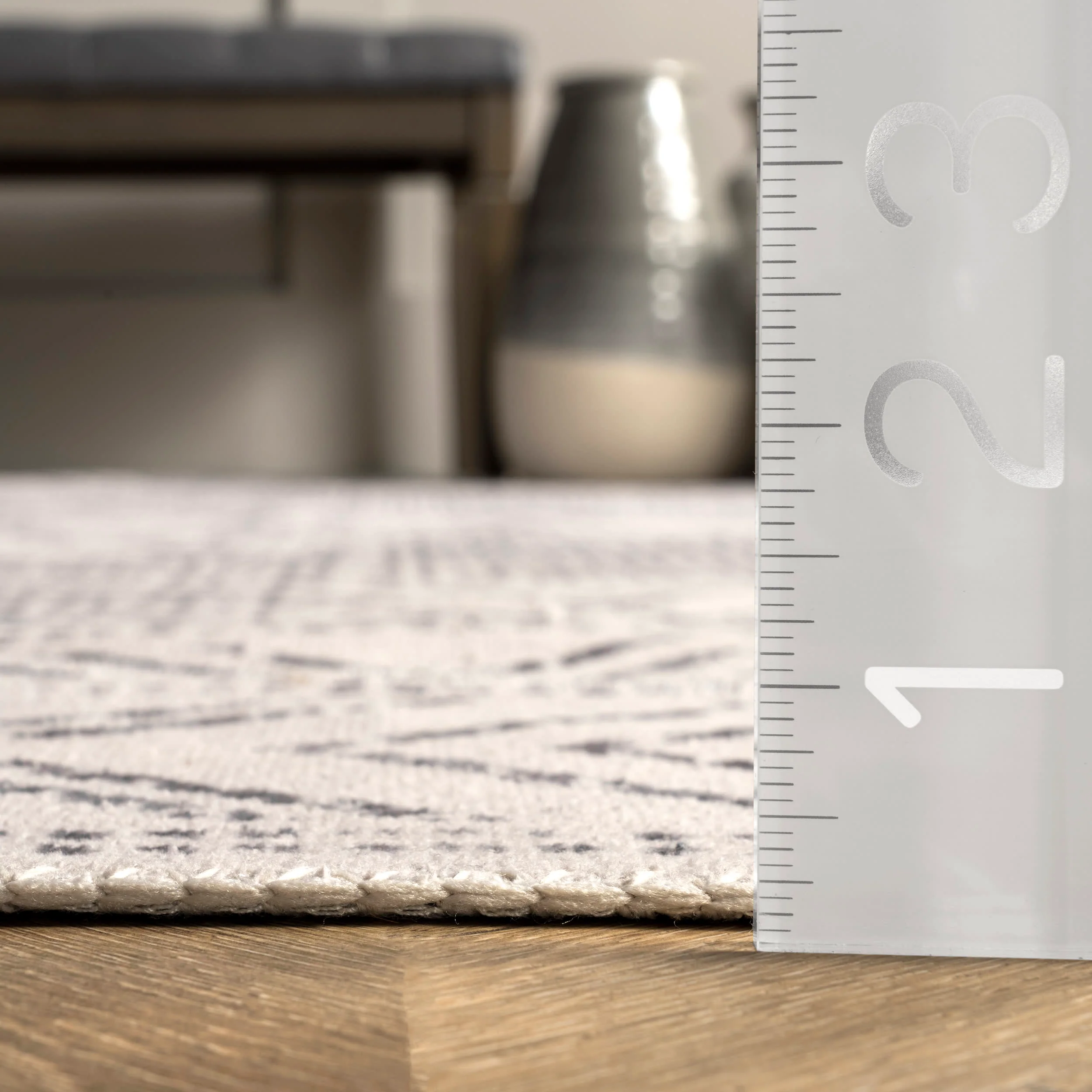 Medallion Washable Rug | Light Grey - Image 5