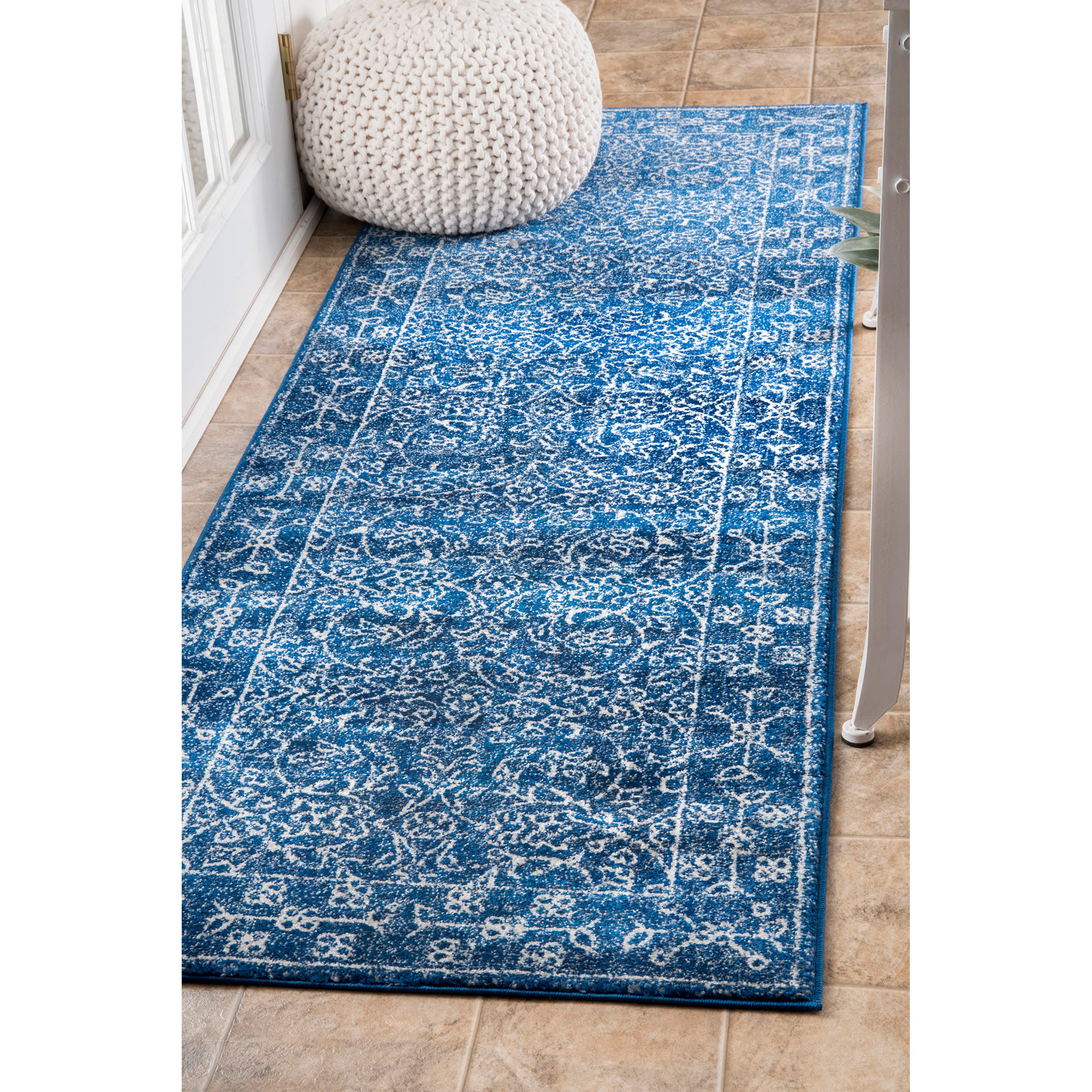 Medieval Tracery Rug | Dark Blue - Image 2