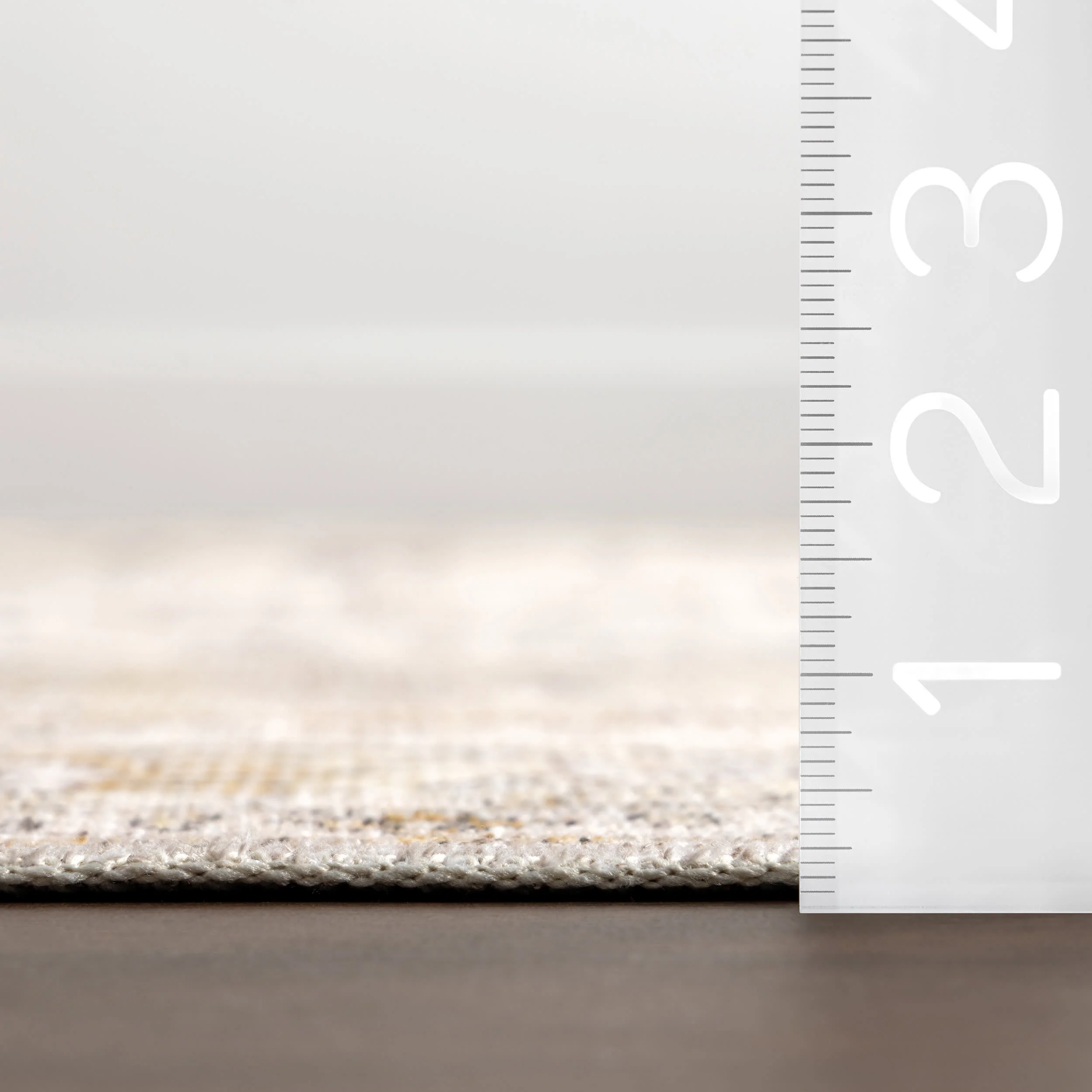 Meena Fading Garden Spill Proof Washable Rug | Beige - Image 6