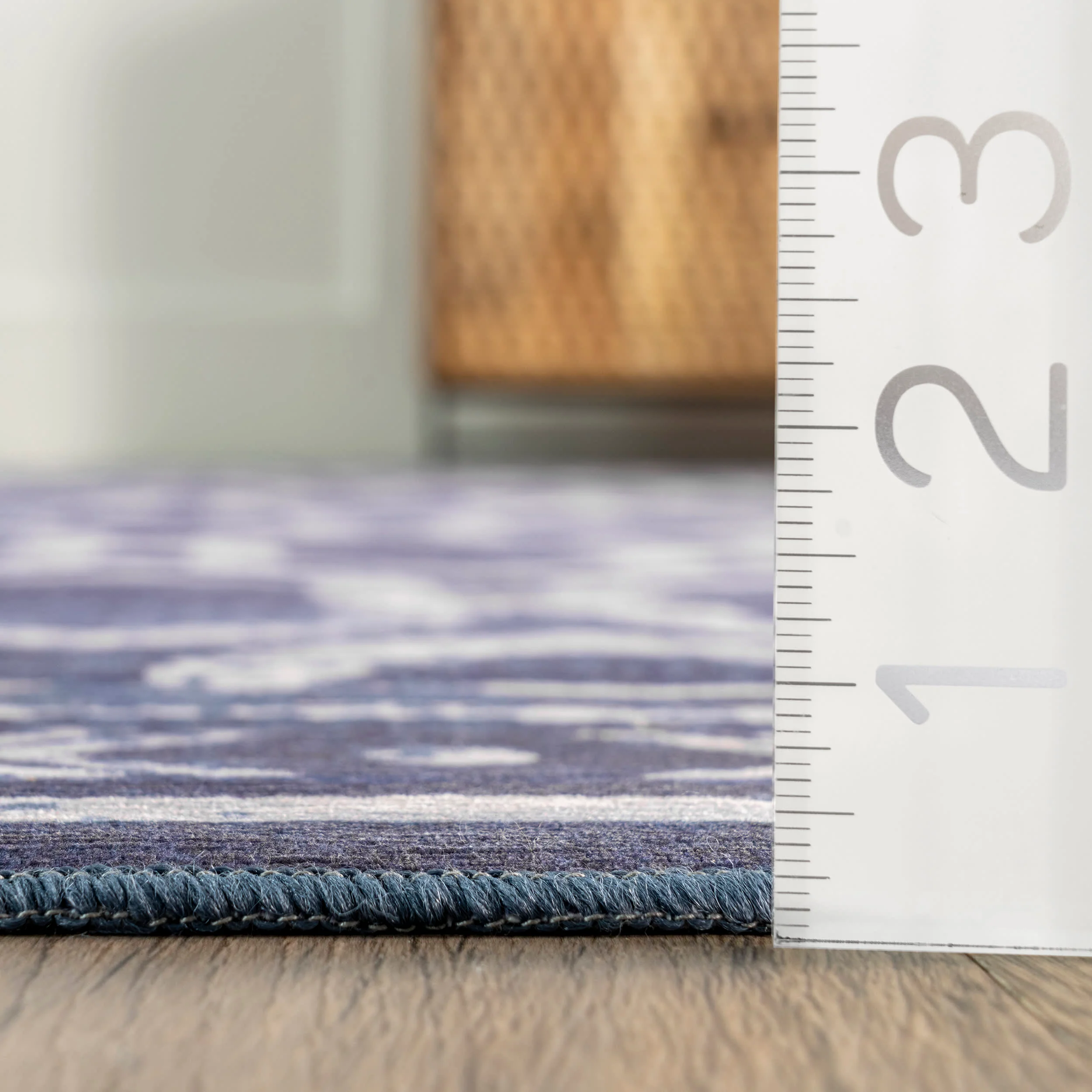 Megan Trellis Washable Indoor/Outdoor Rug | Blue - Image 5
