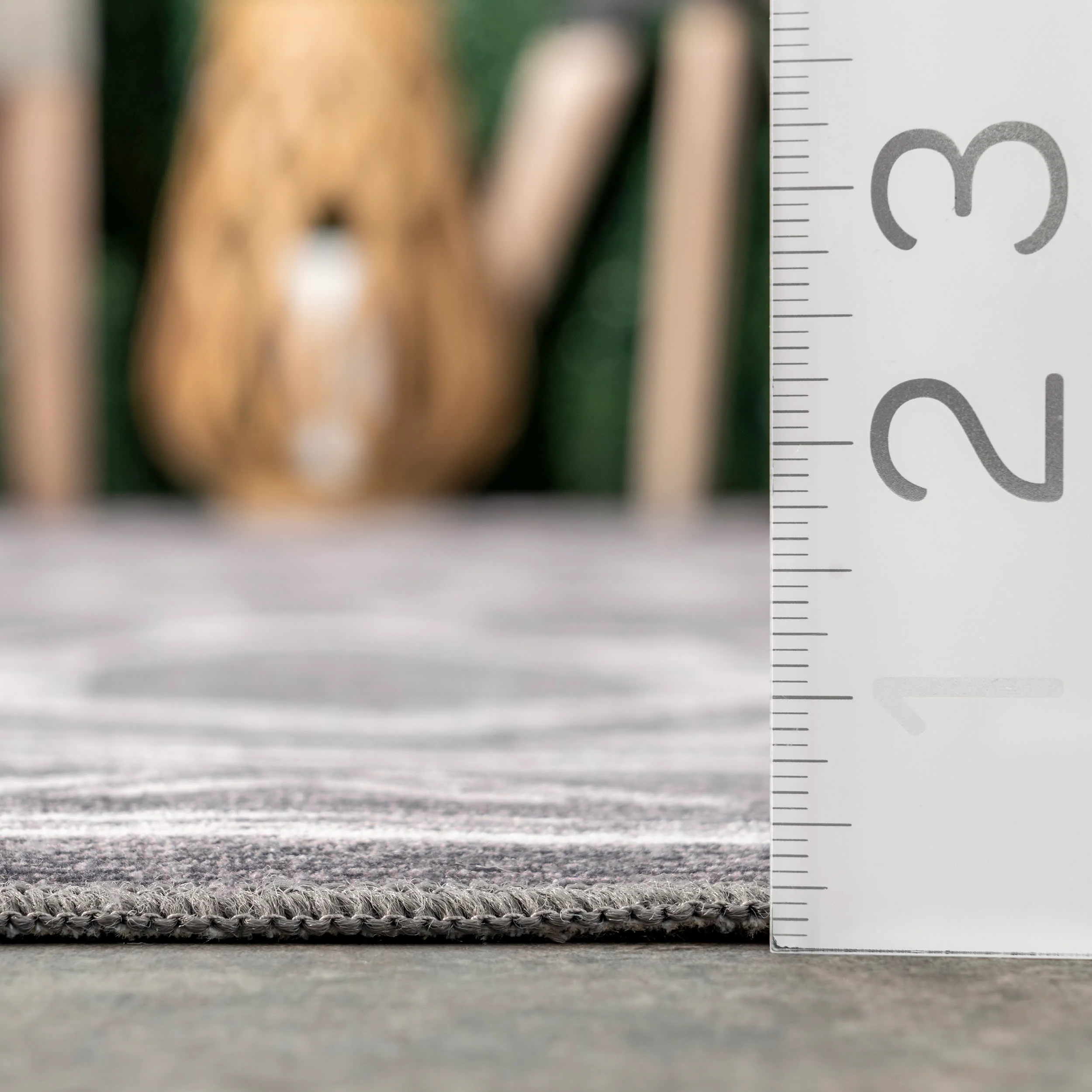 Megan Trellis Washable Indoor/Outdoor Rug | Grey - Image 5