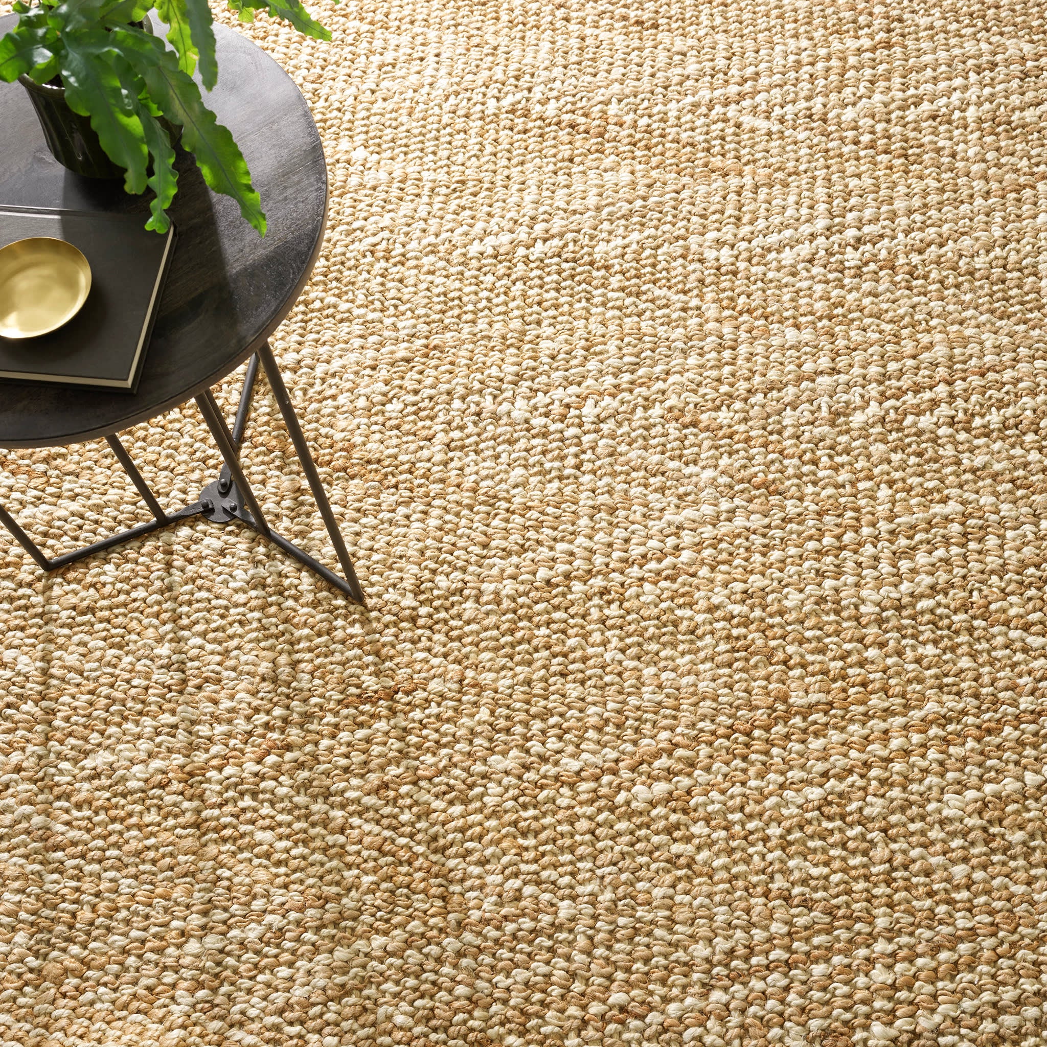 Meghan Handwoven Jute Rug | Ivory/Natural - Image 4