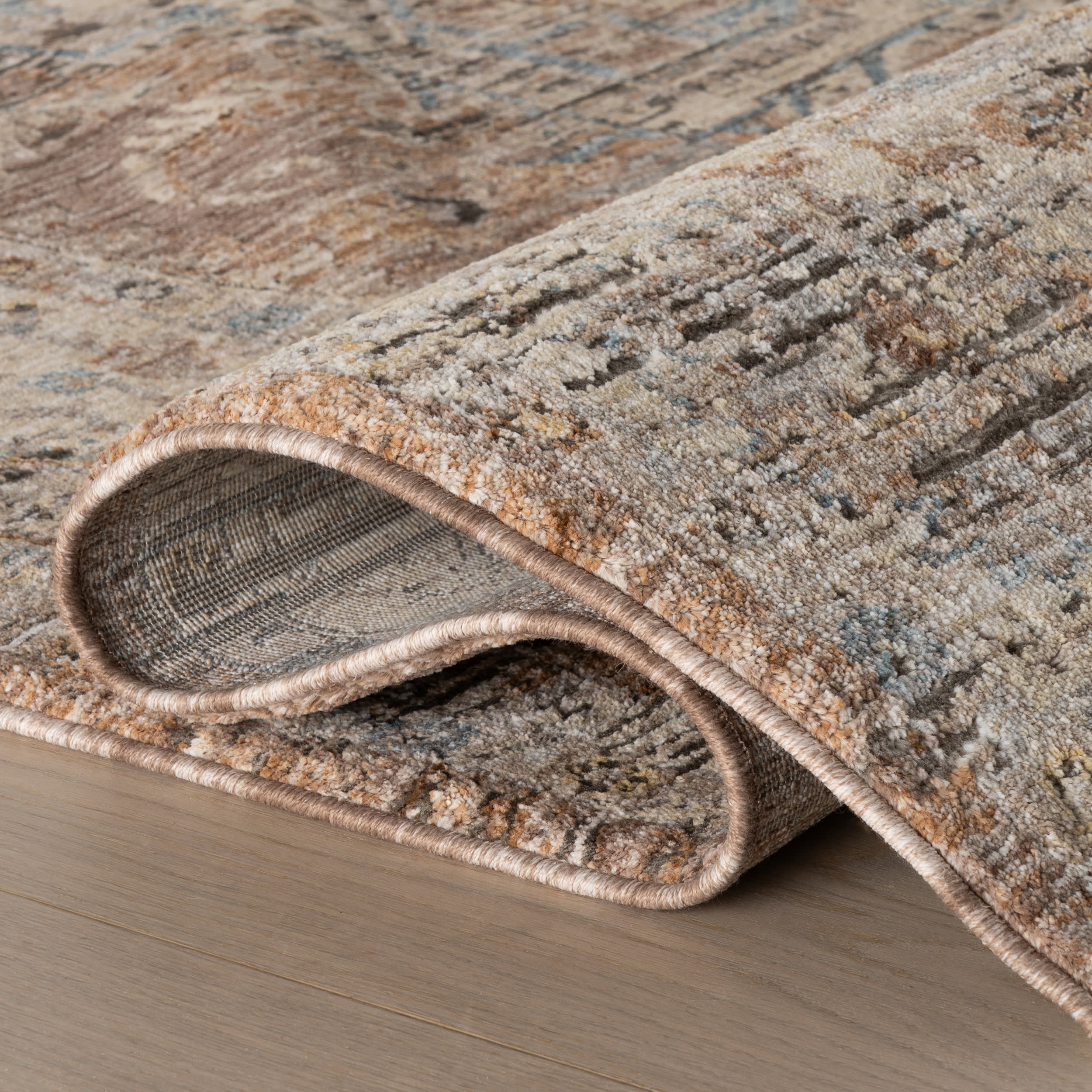 Meilin Traditional Vintage Floral Rug | Brown - Image 11