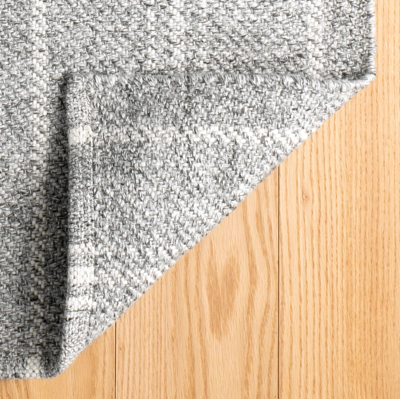 Melange Stripe Handwoven Indoor/Outdoor Rug | Grey/Ivory - Image 6