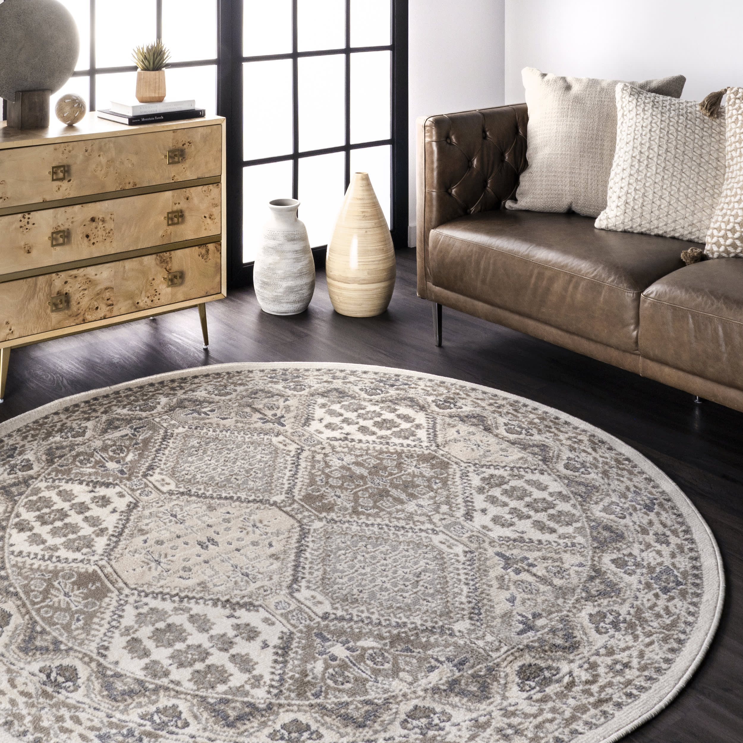 Melange Tiles Rug | Beige - Image 2