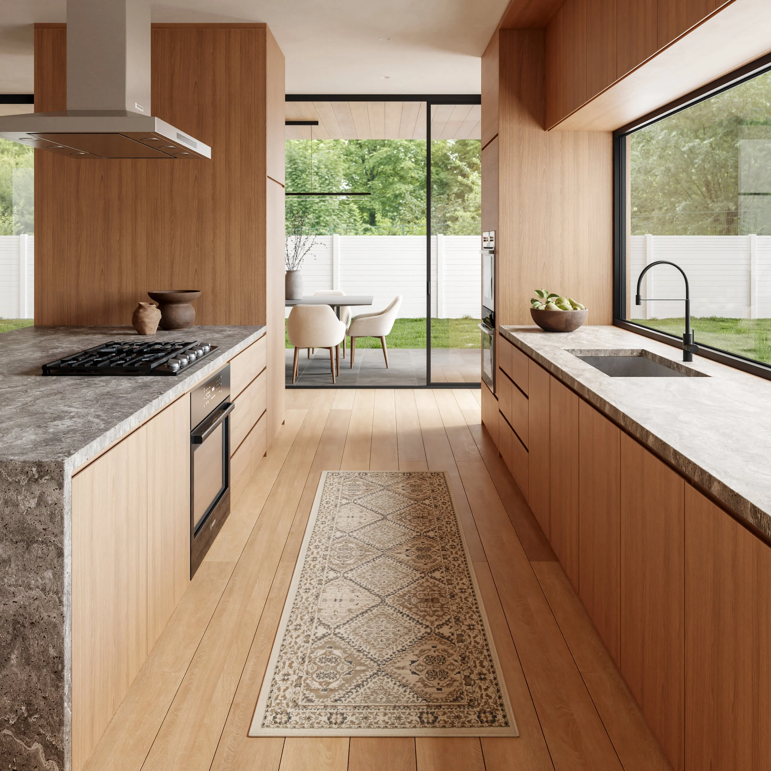 Melange Tiles Rug | Beige - Image 2