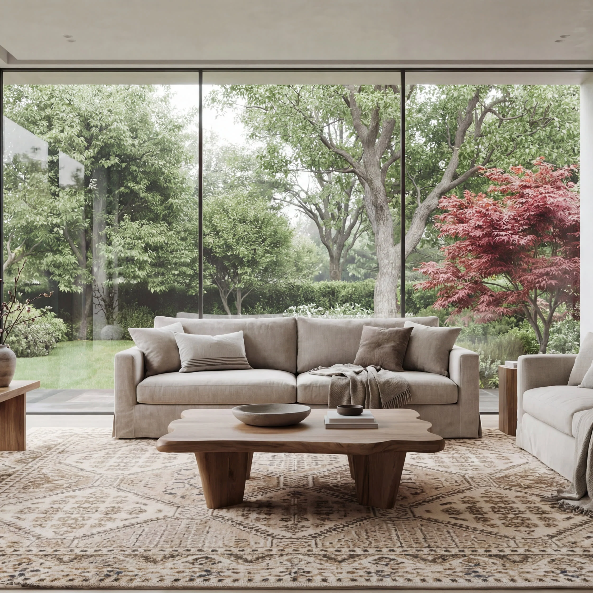 Melange Tiles Rug | Beige - Image 5