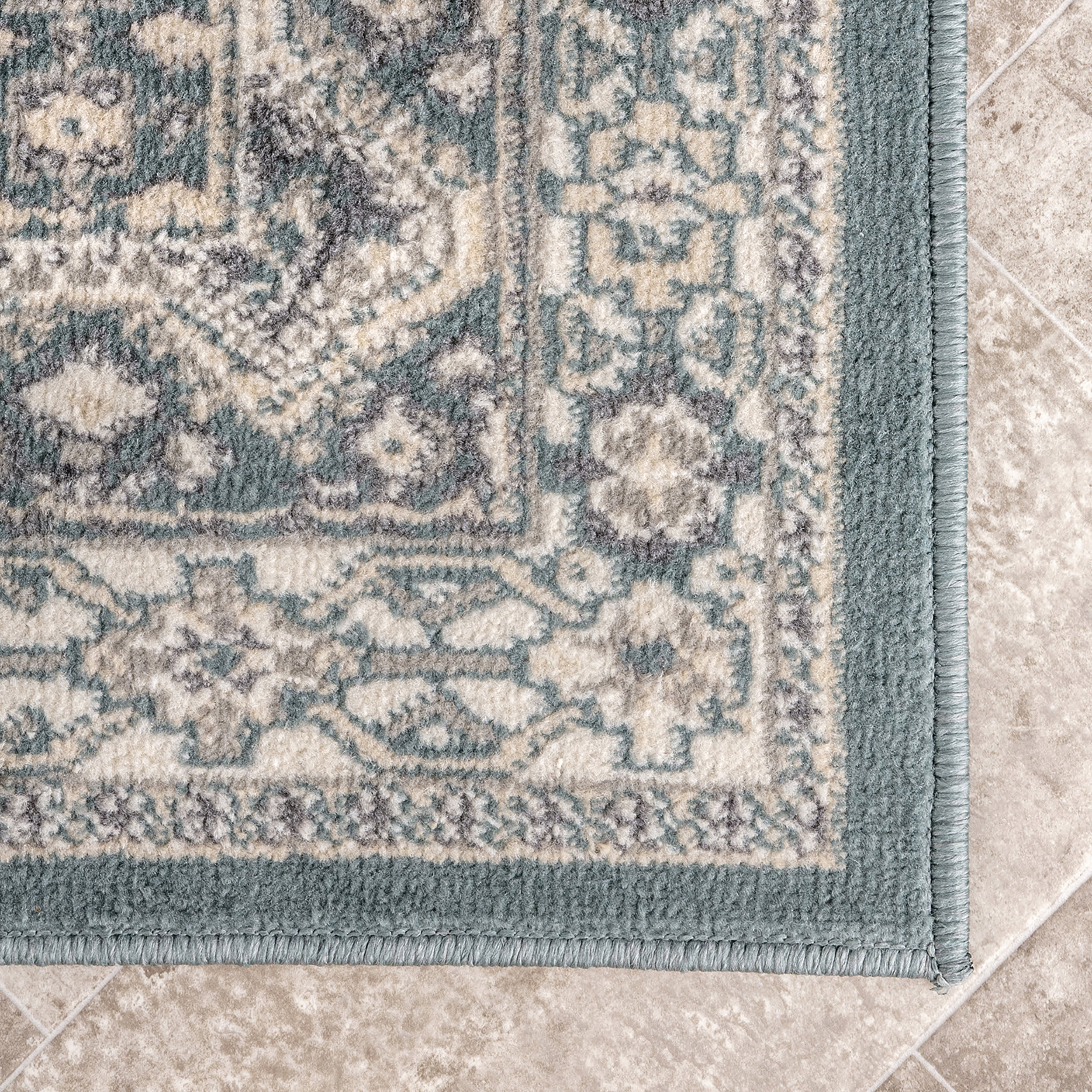 Melange Tiles Rug | Blue - Image 3