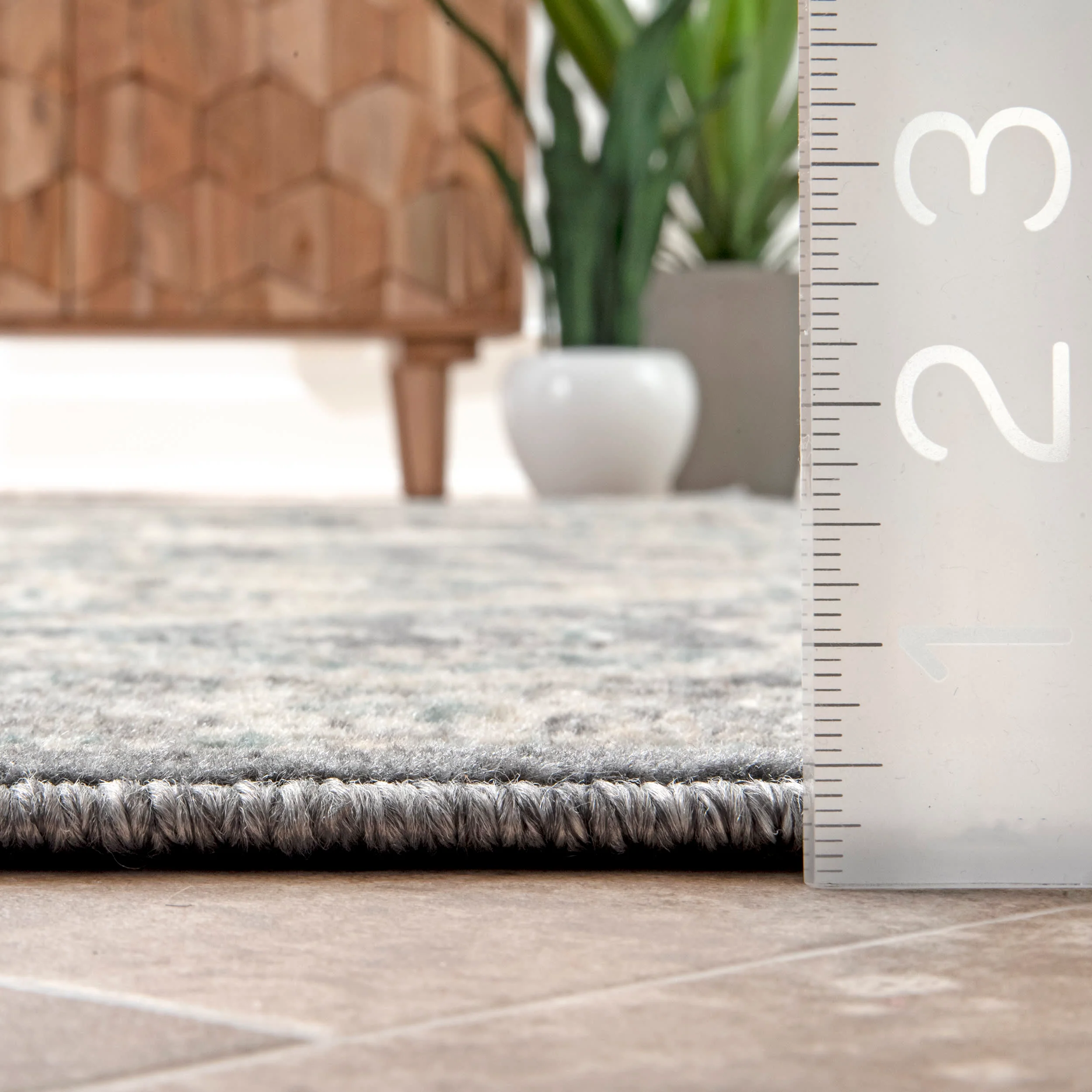 Melange Tiles Rug | Charcoal - Image 4