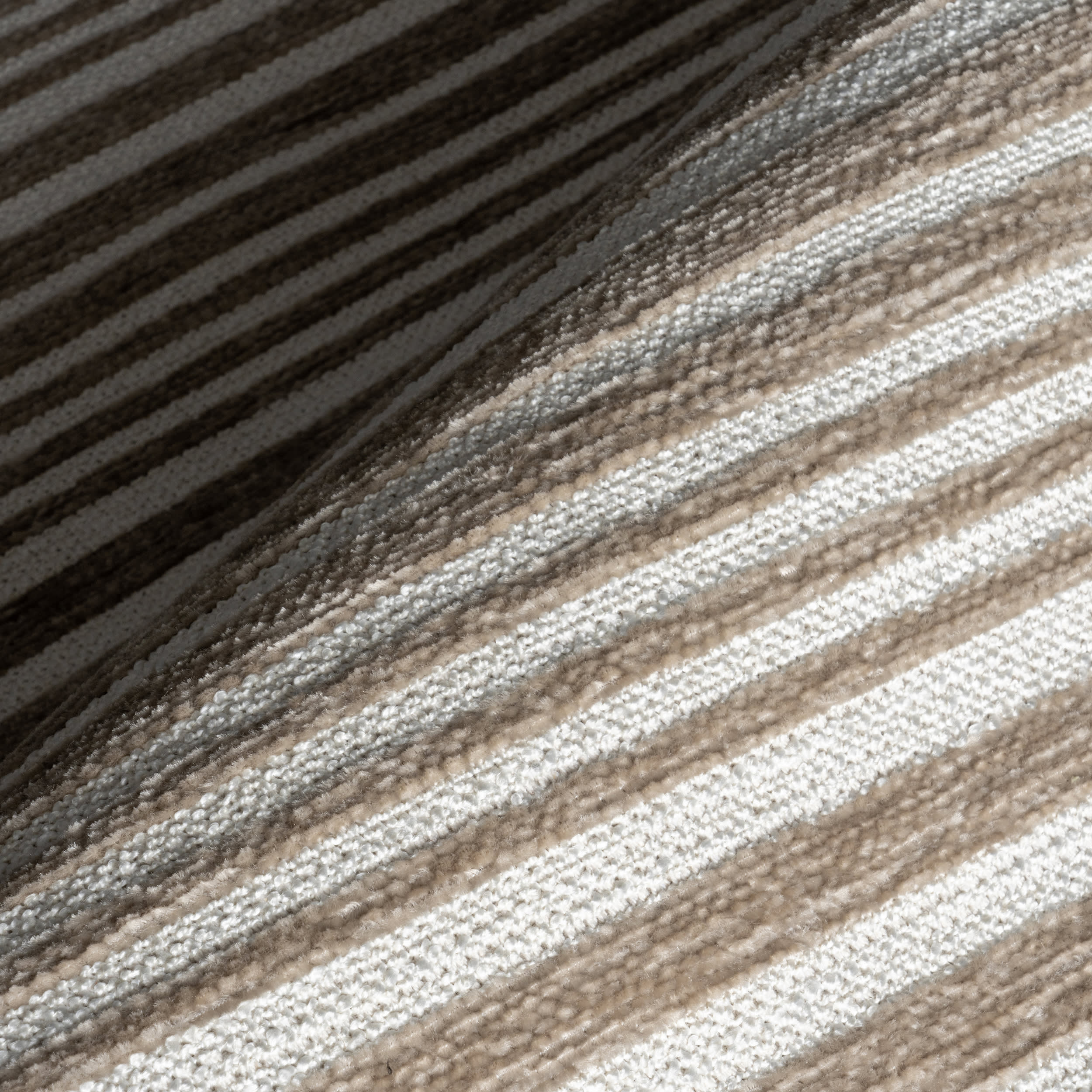Melany Striped Reversible Washable Rug | Taupe - Image 3