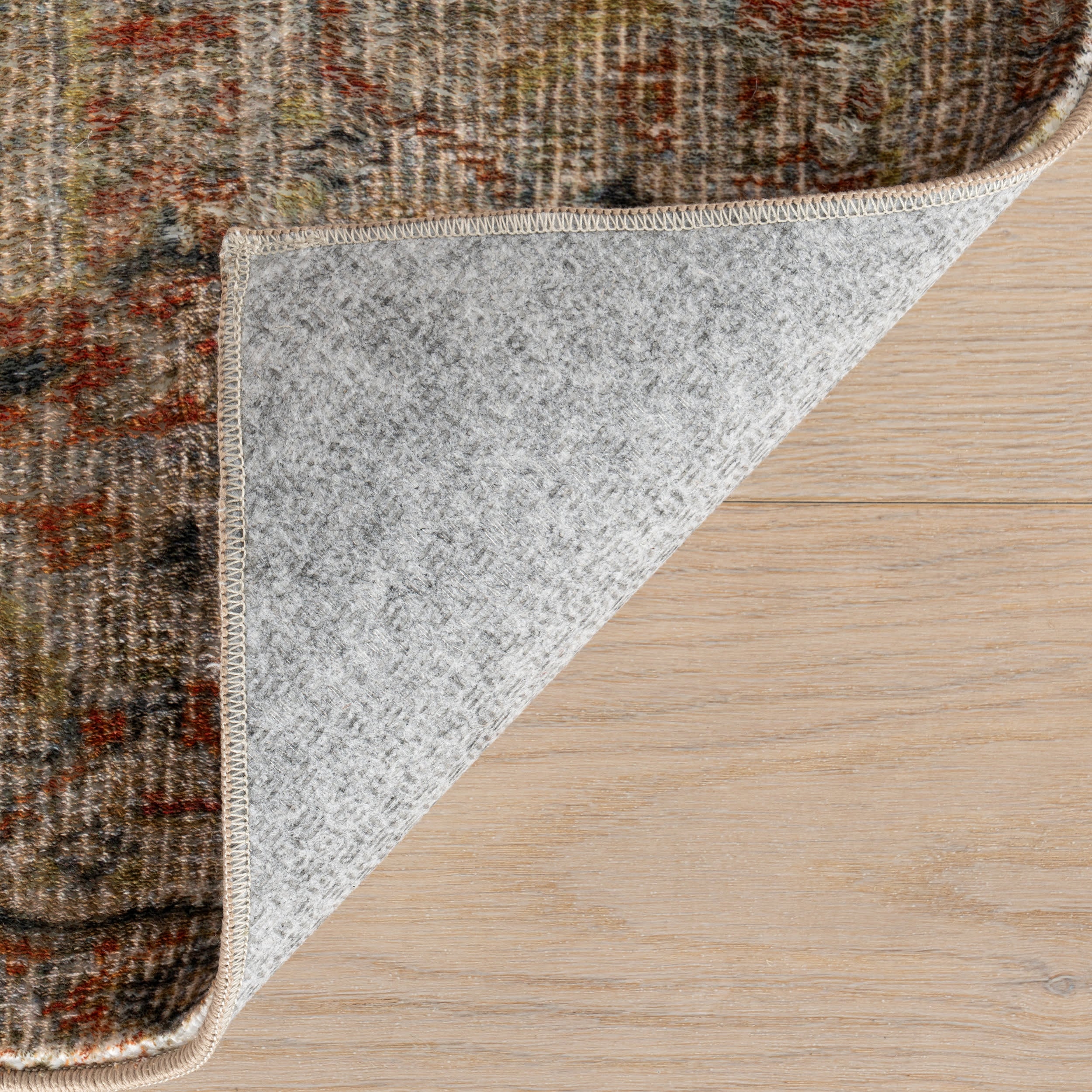 Melin Distresed Washable Rug | Orange - Image 8