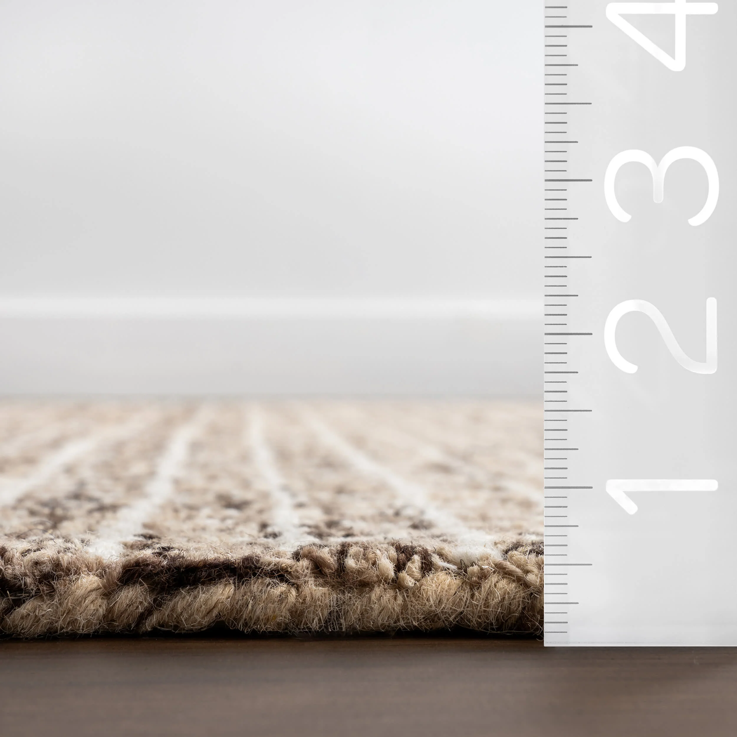 Melrose Checked Rug | Brown - Image 6