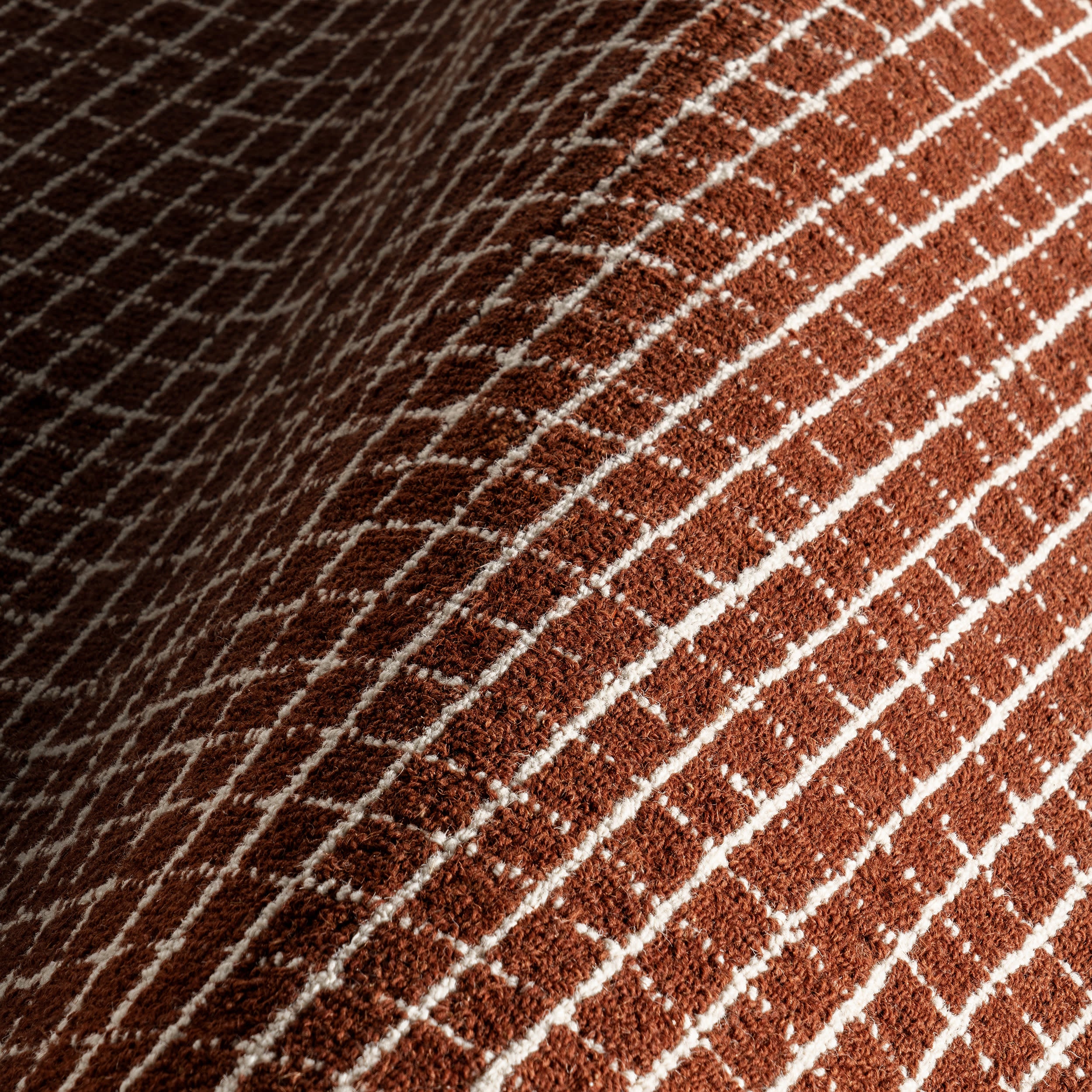 Melrose Checked Rug | Chestnut - Image 3