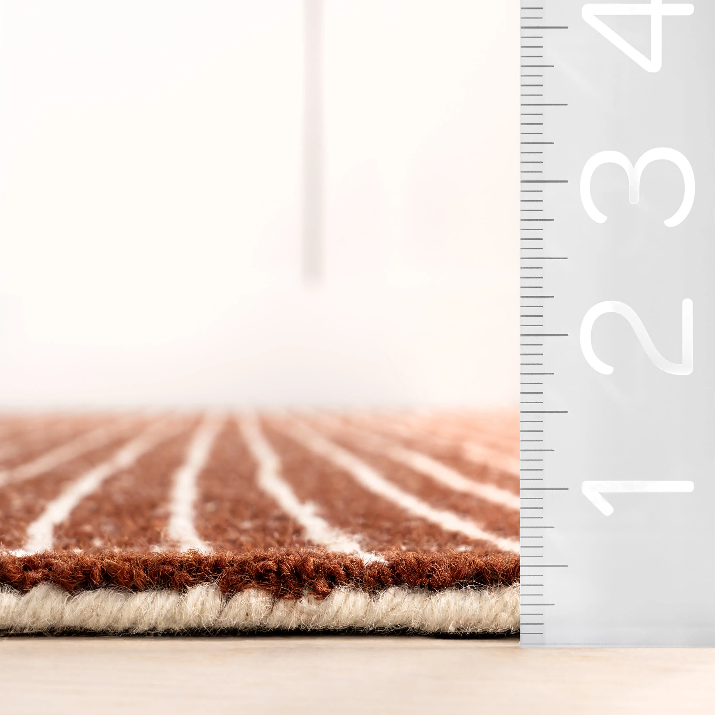 Melrose Checked Rug | Chestnut - Image 5