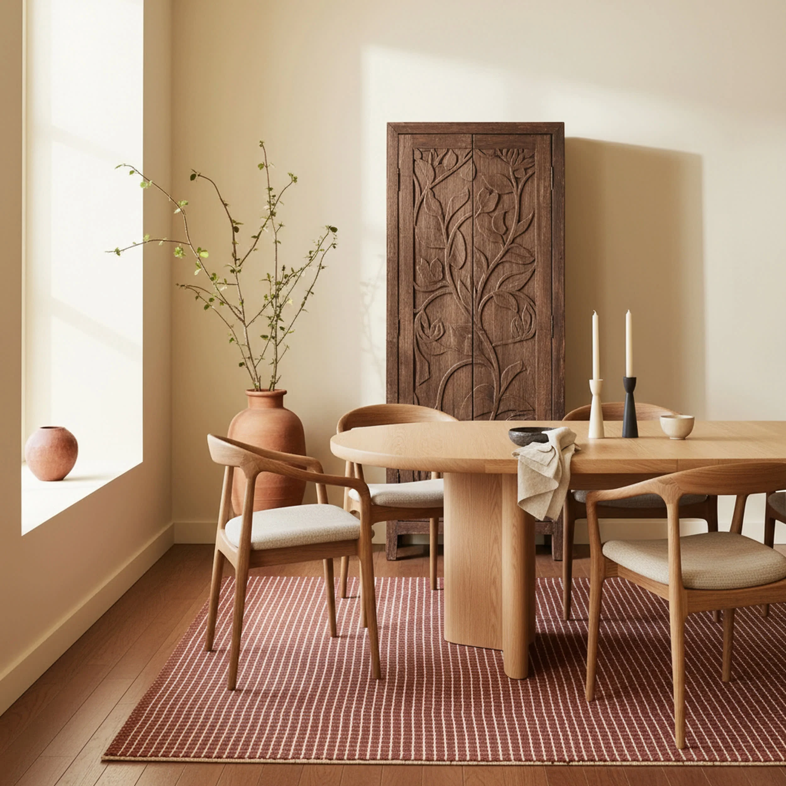 Melrose Checked Rug | Chestnut - Image 6